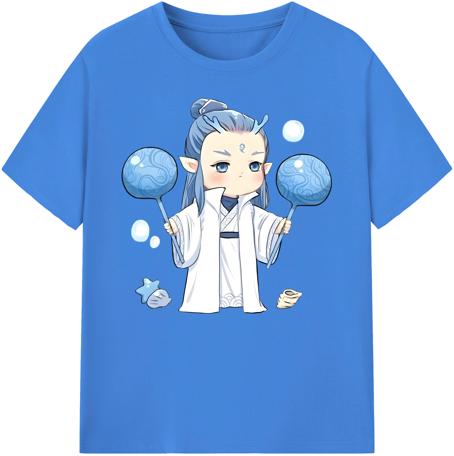 （画像用） Ne Zha 2 ナタ 魔童の大暴れ 綿100％ メンズ半袖Tシャツ｜肌触りやわらか＆通気性