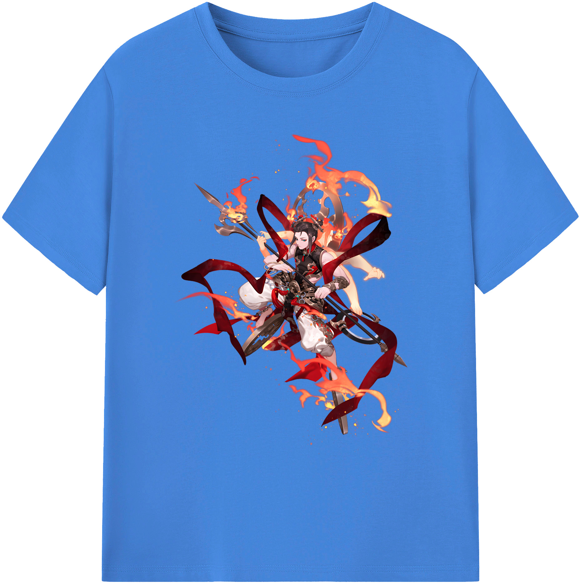 （画像用） Ne Zha 2 ナタ 魔童の大暴れ 綿100％ メンズ半袖Tシャツ｜肌触りやわらか＆通気性