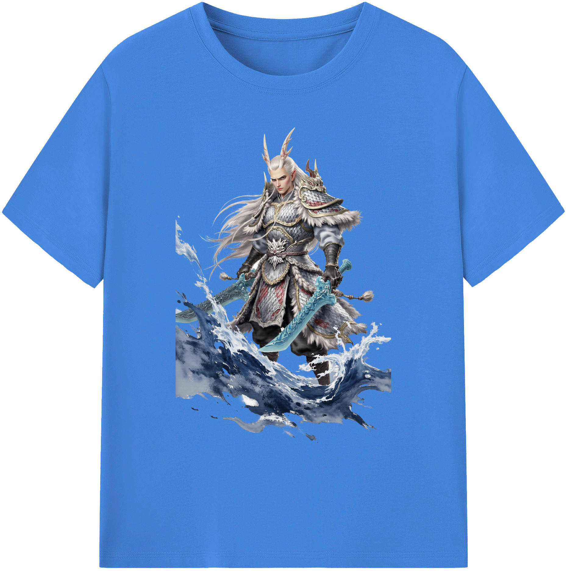 （画像用） Ne Zha 2 ナタ 魔童の大暴れ 綿100％ メンズ半袖Tシャツ｜肌触りやわらか＆通気性