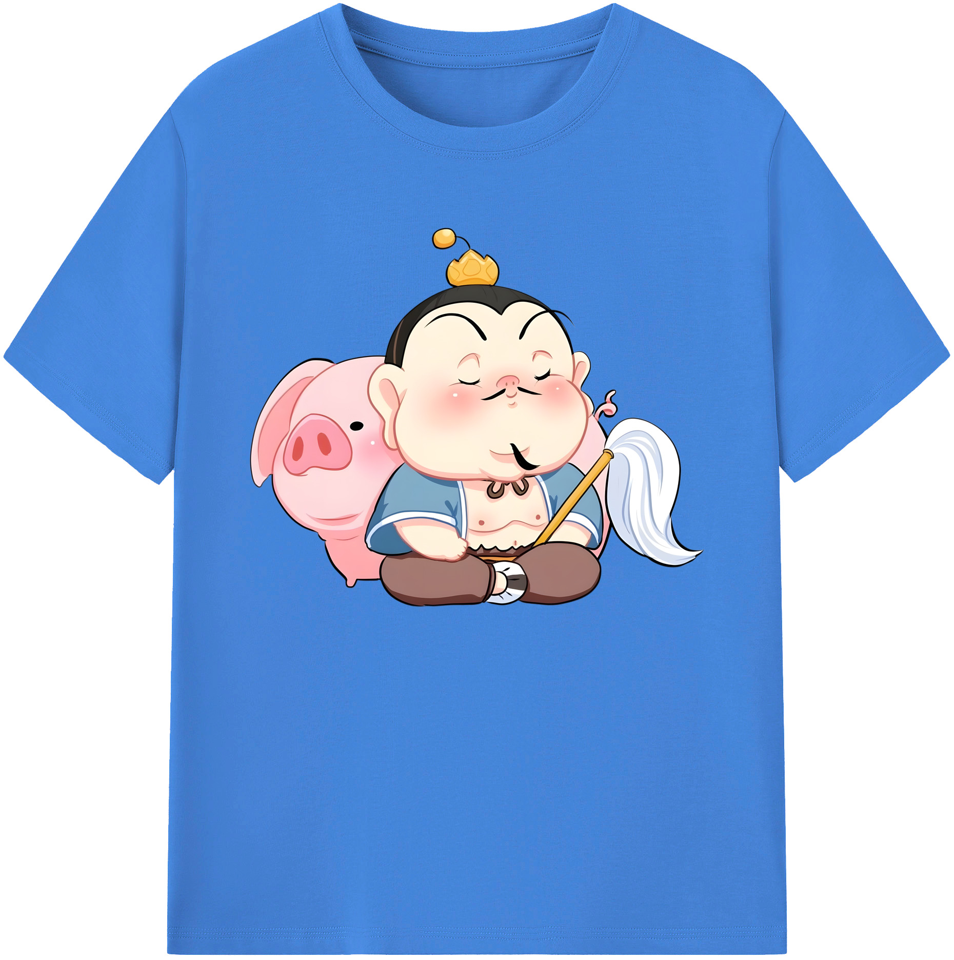 （画像用） Ne Zha 2 ナタ 魔童の大暴れ 綿100％ メンズ半袖Tシャツ｜肌触りやわらか＆通気性