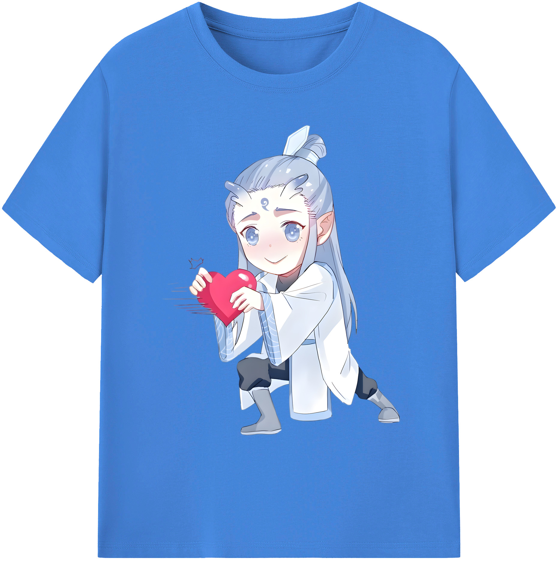 （画像用） Ne Zha 2 ナタ 魔童の大暴れ 綿100％ メンズ半袖Tシャツ｜肌触りやわらか＆通気性