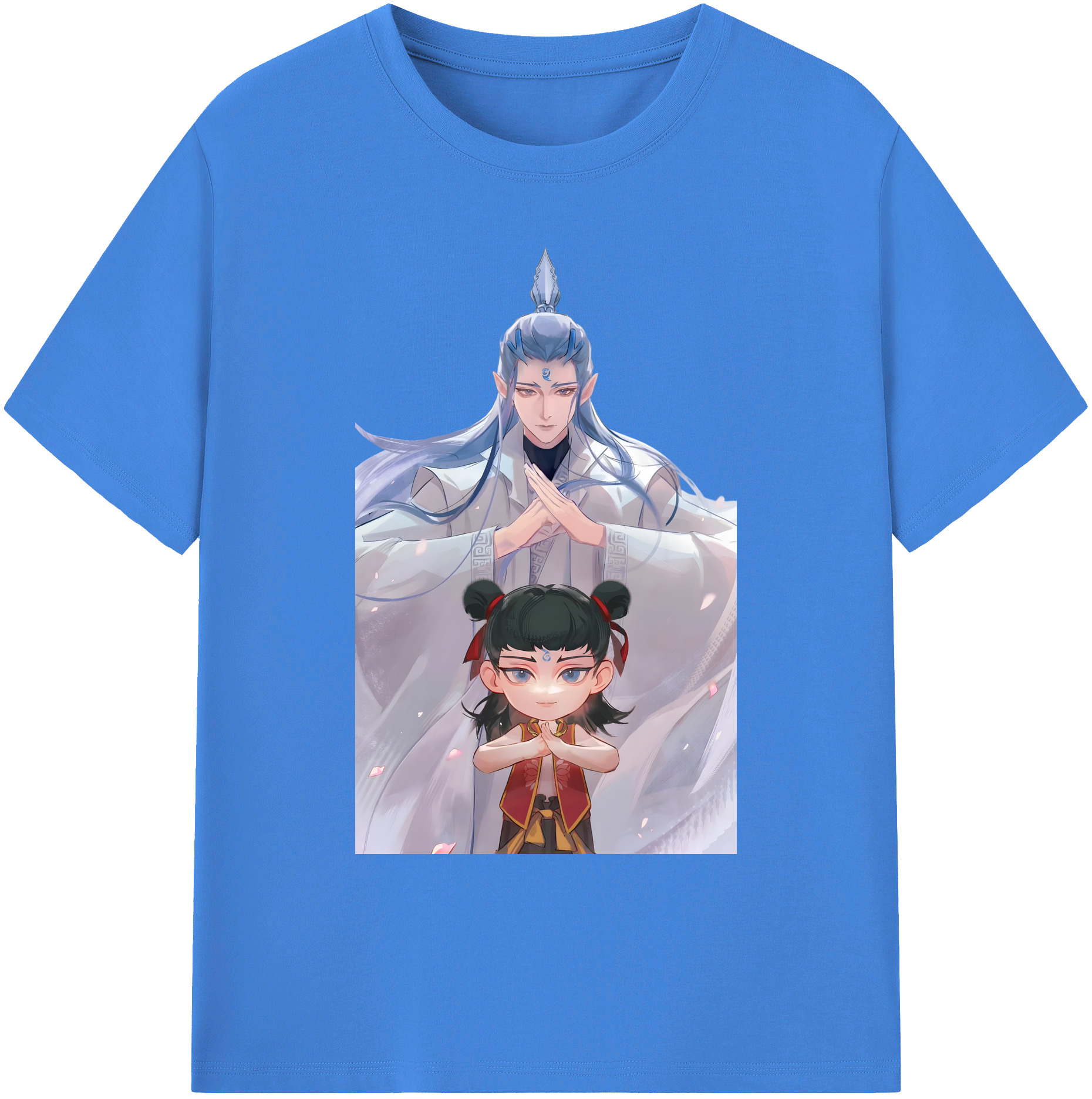 （画像用） Ne Zha 2 ナタ 魔童の大暴れ 綿100％ メンズ半袖Tシャツ｜肌触りやわらか＆通気性