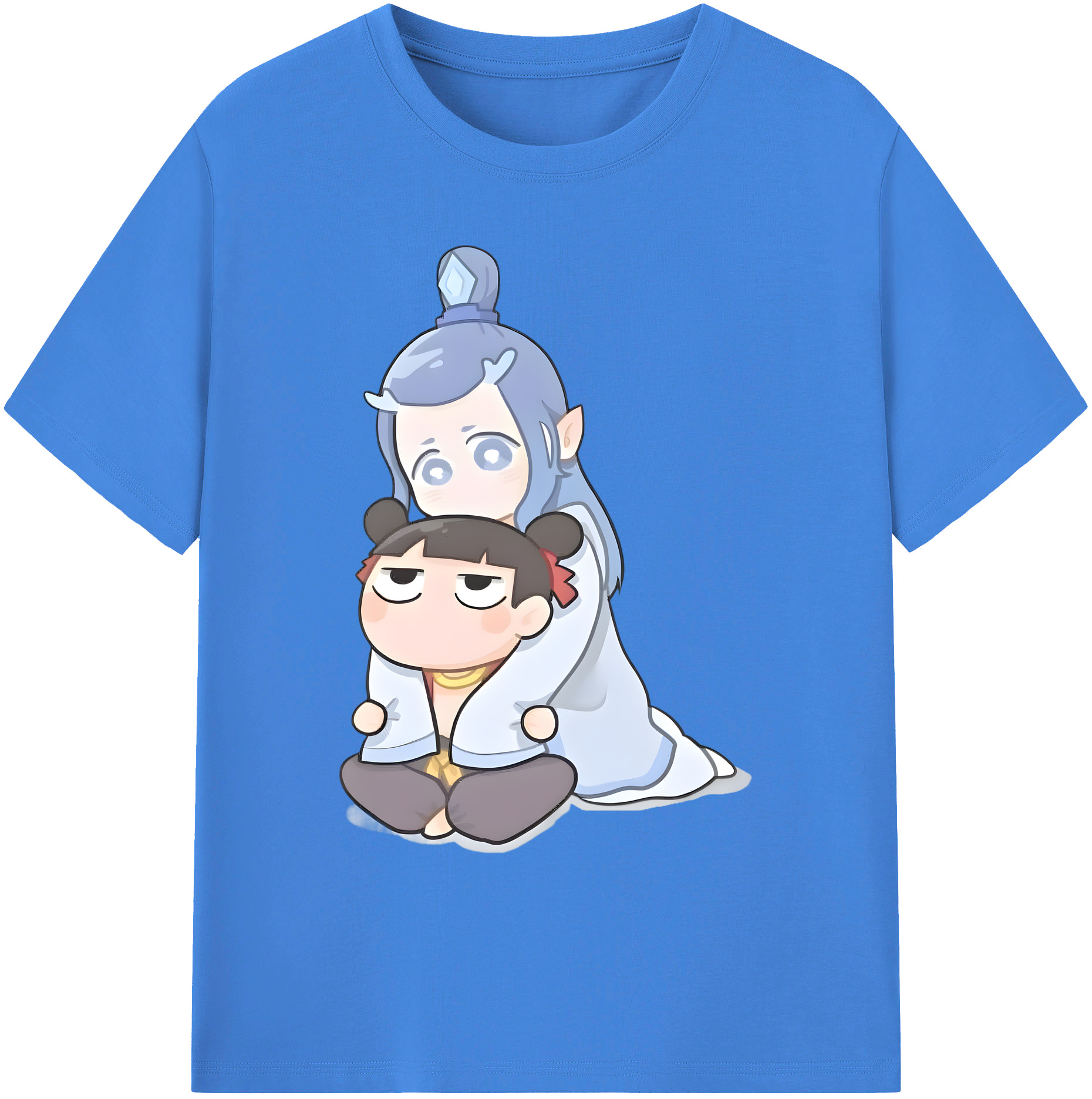 （画像用） Ne Zha 2 ナタ 魔童の大暴れ 綿100％ メンズ半袖Tシャツ｜肌触りやわらか＆通気性