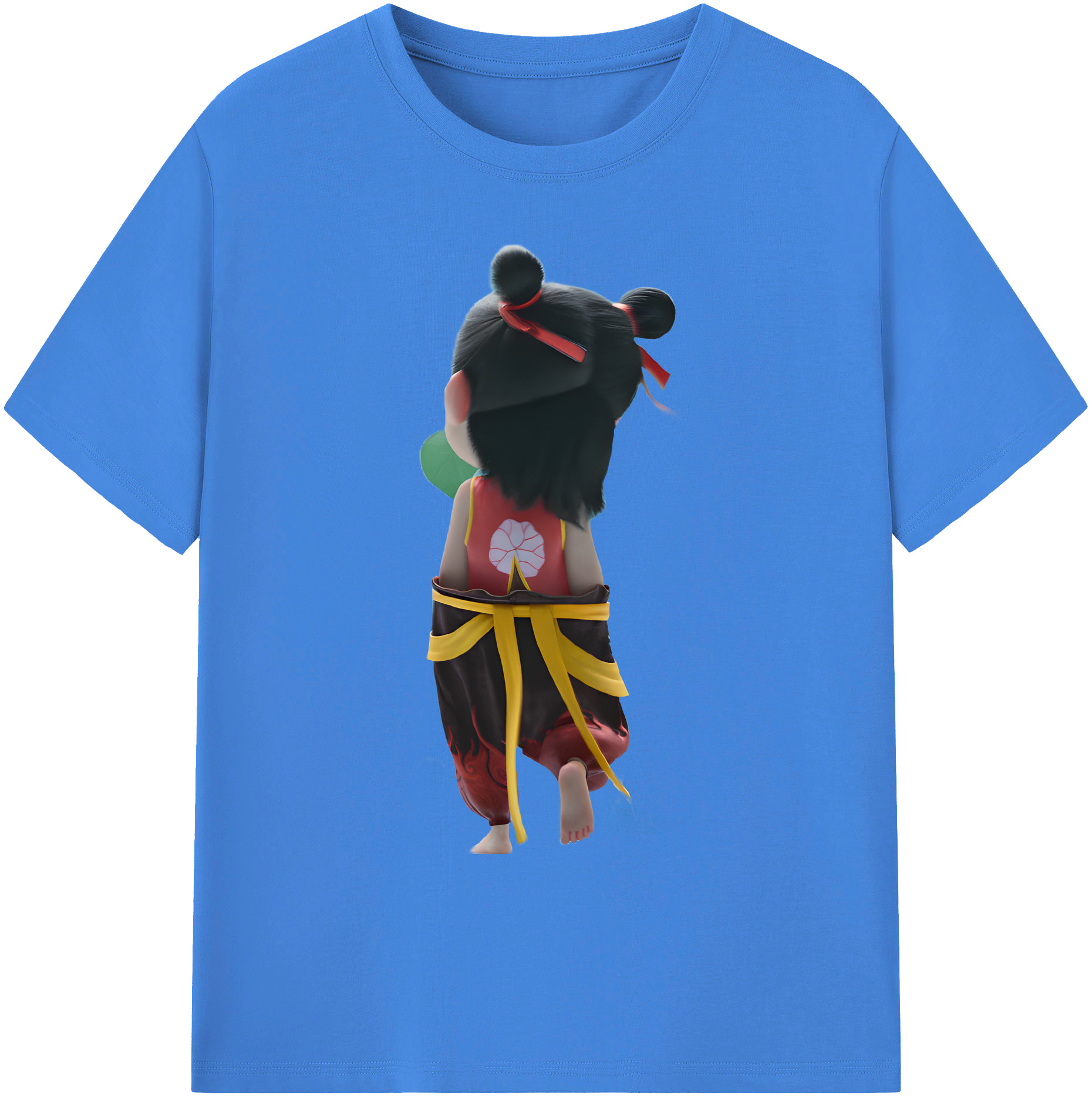 （画像用） Ne Zha 2 ナタ 魔童の大暴れ 綿100％ メンズ半袖Tシャツ｜肌触りやわらか＆通気性