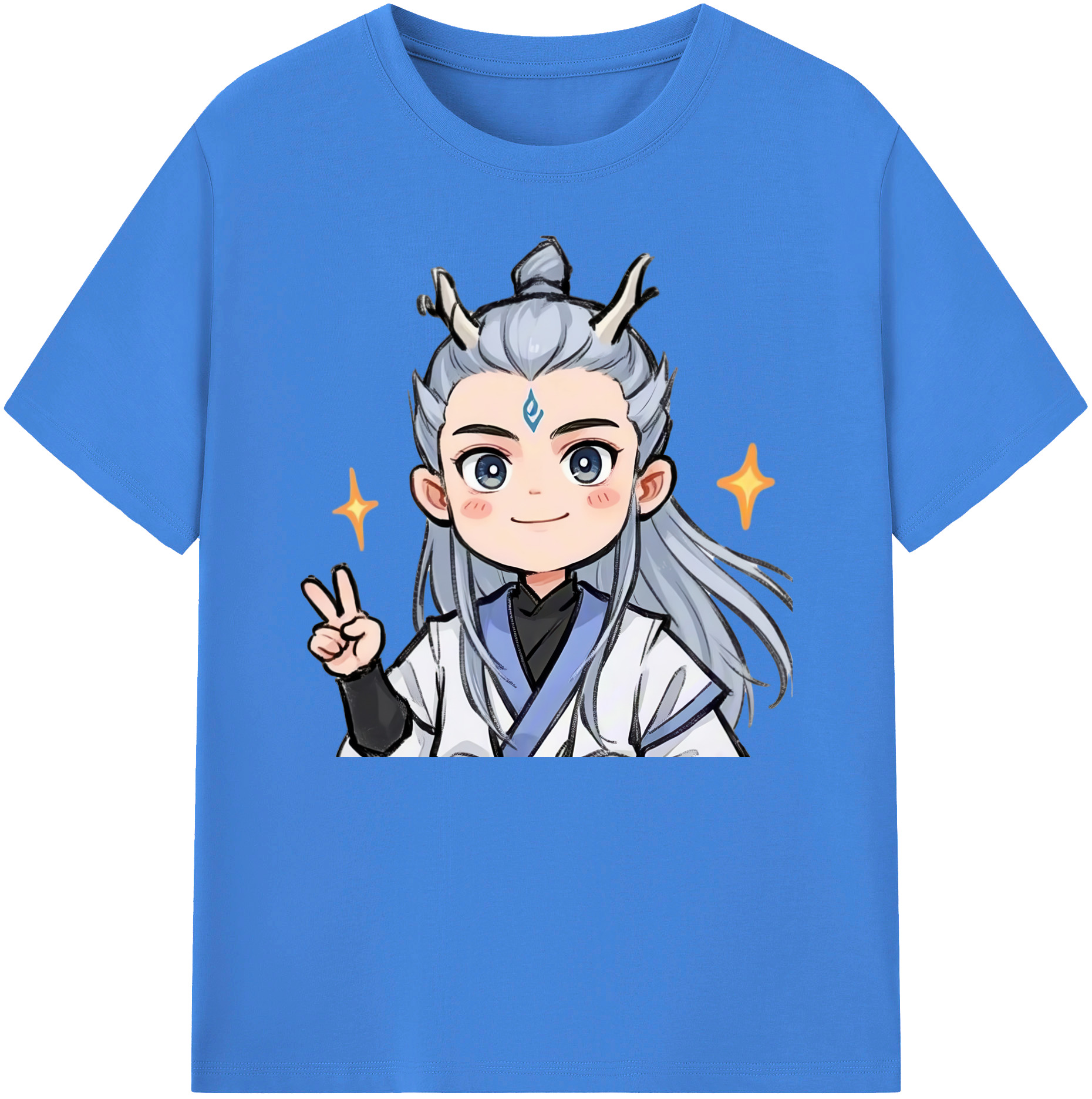 （画像用） Ne Zha 2 ナタ 魔童の大暴れ 綿100％ メンズ半袖Tシャツ｜肌触りやわらか＆通気性