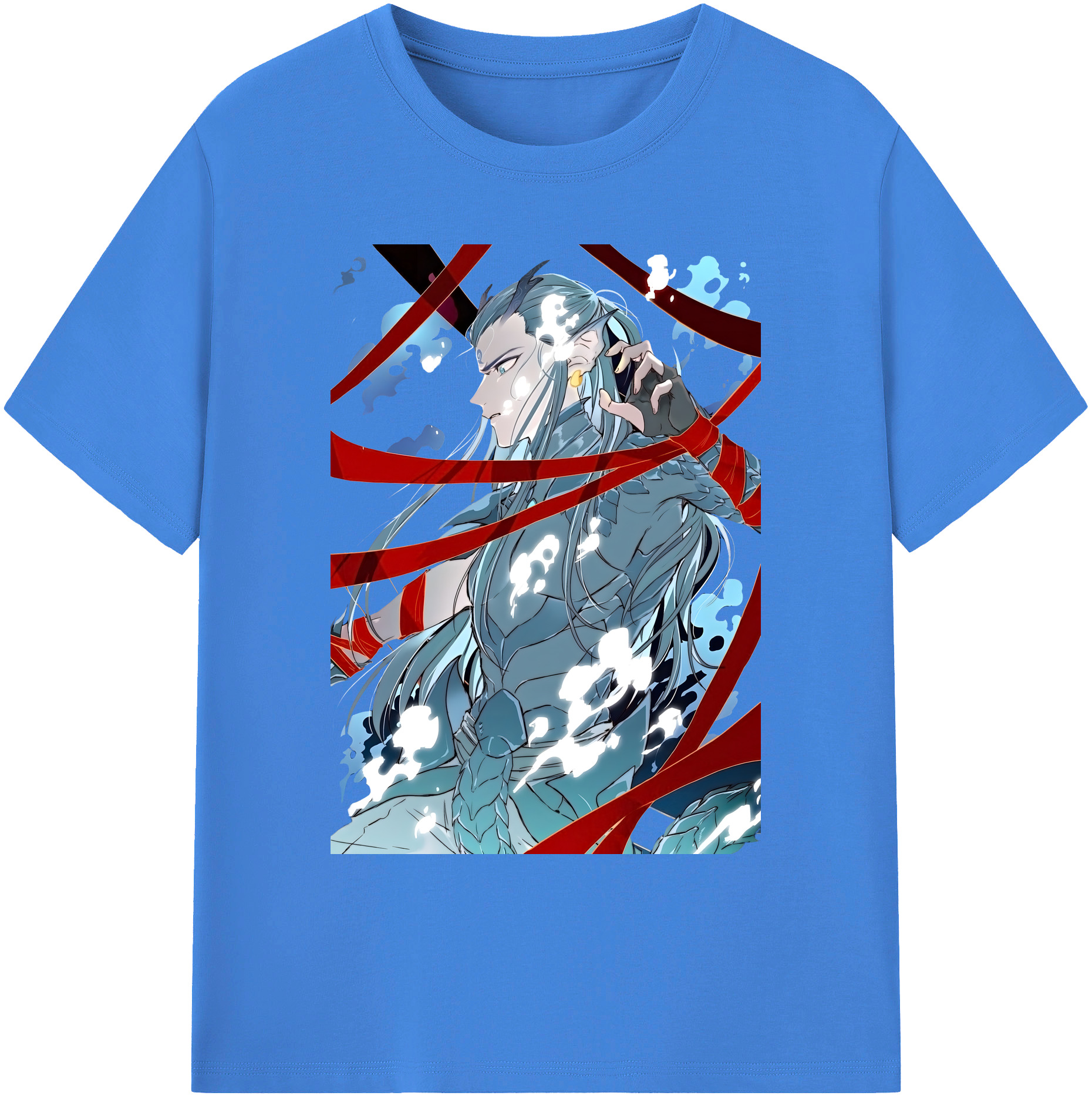 （画像用） Ne Zha 2 ナタ 魔童の大暴れ 綿100％ メンズ半袖Tシャツ｜肌触りやわらか＆通気性