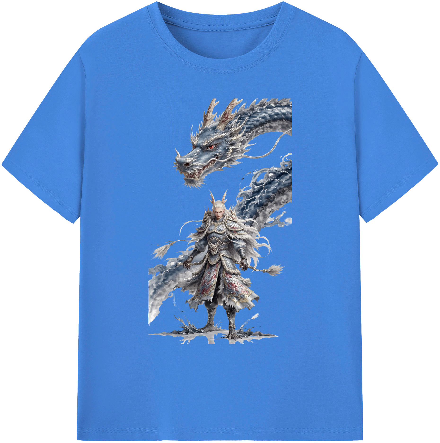 （画像用） Ne Zha 2 ナタ 魔童の大暴れ 綿100％ メンズ半袖Tシャツ｜肌触りやわらか＆通気性