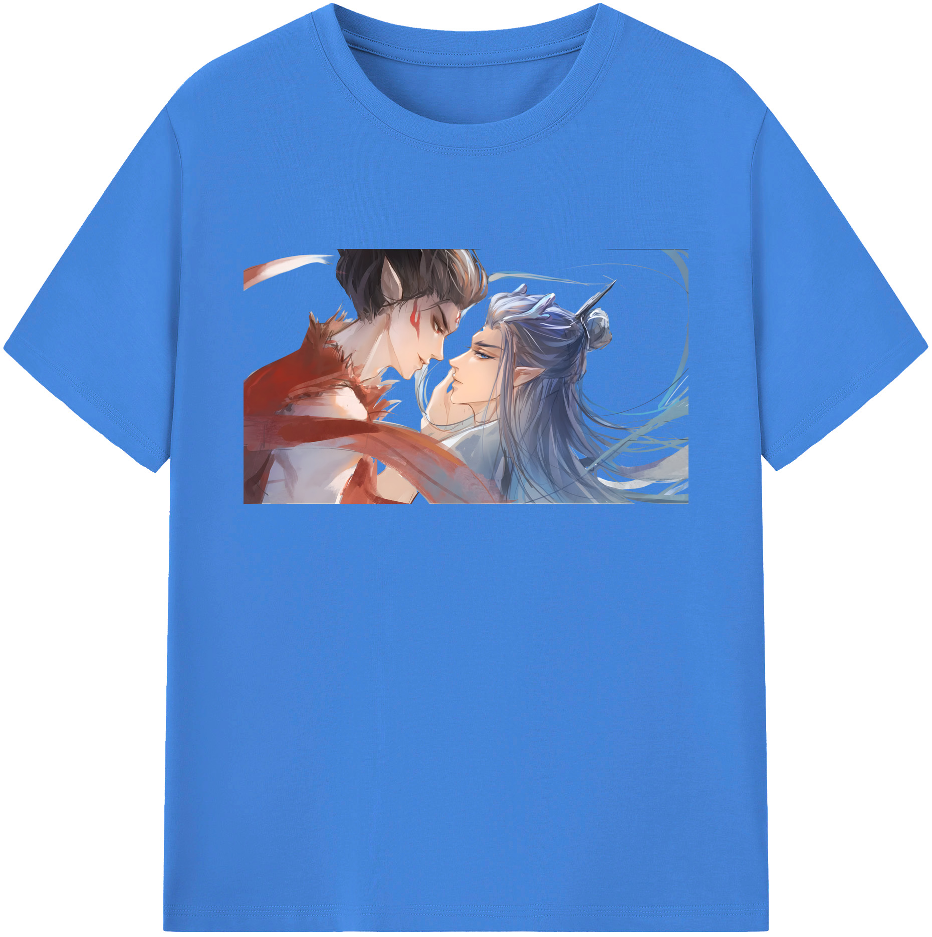 （画像用） Ne Zha 2 ナタ 魔童の大暴れ 綿100％ メンズ半袖Tシャツ｜肌触りやわらか＆通気性