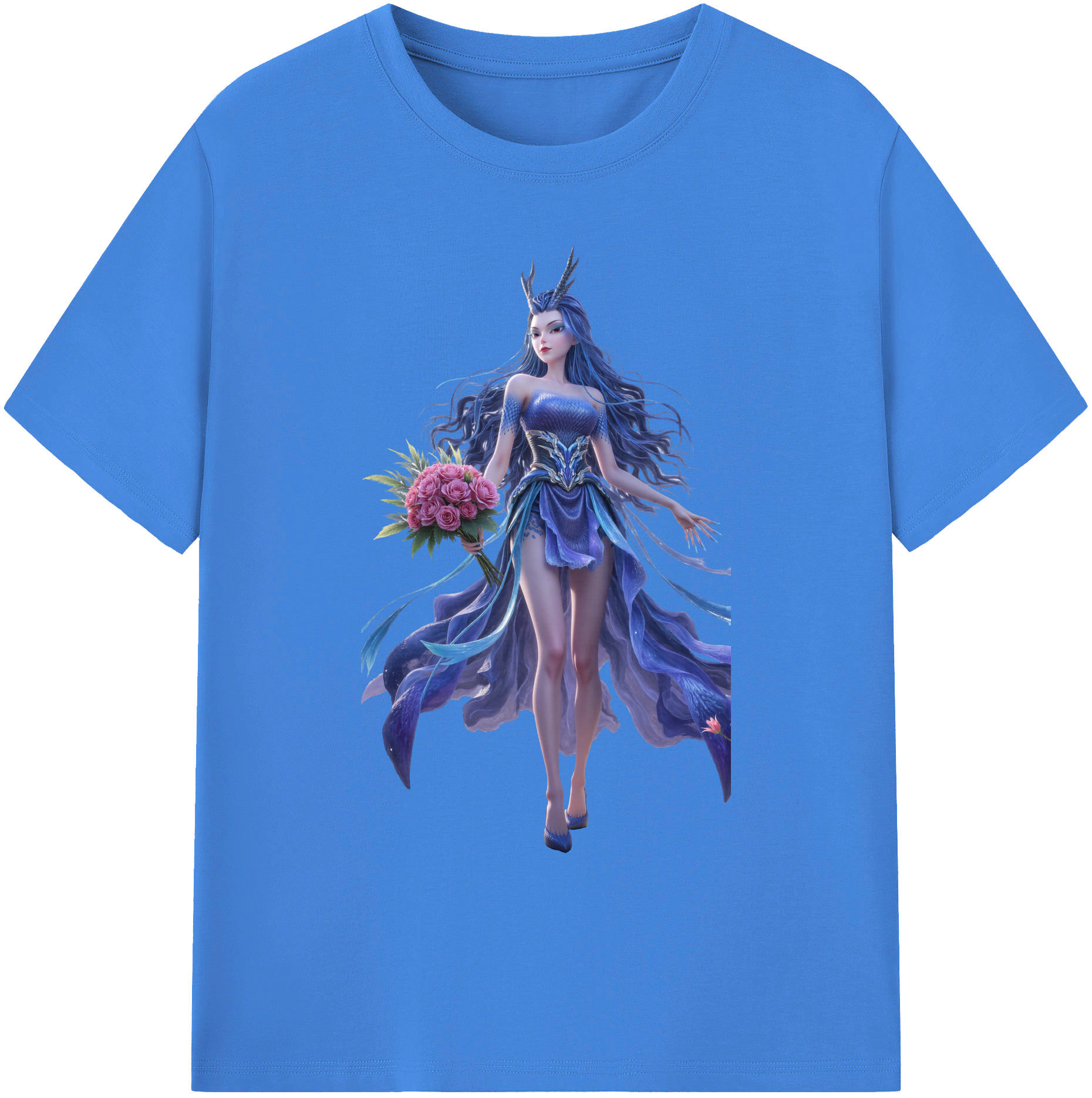 （画像用） Ne Zha 2 ナタ 魔童の大暴れ 綿100％ メンズ半袖Tシャツ｜肌触りやわらか＆通気性