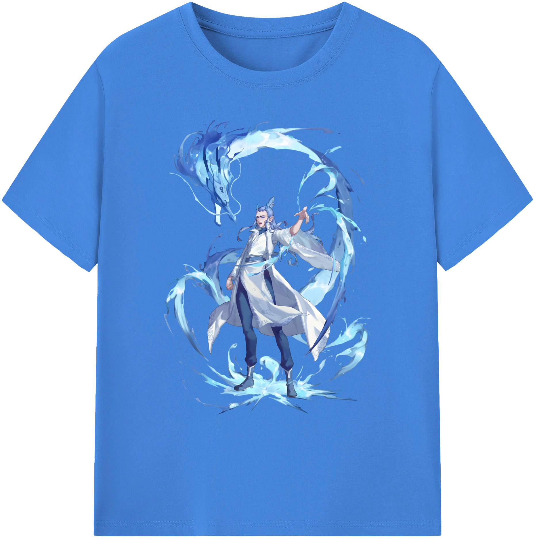 （画像用） Ne Zha 2 ナタ 魔童の大暴れ 綿100％ メンズ半袖Tシャツ｜肌触りやわらか＆通気性