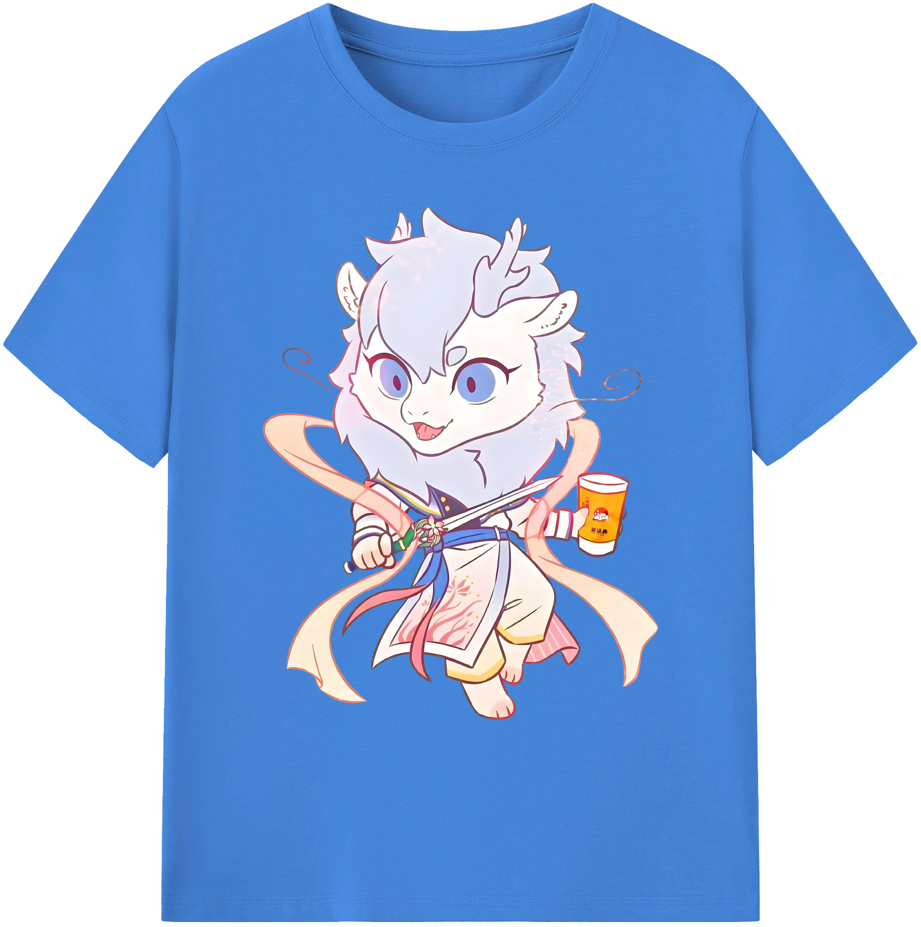 （画像用） Ne Zha 2 ナタ 魔童の大暴れ 綿100％ メンズ半袖Tシャツ｜肌触りやわらか＆通気性