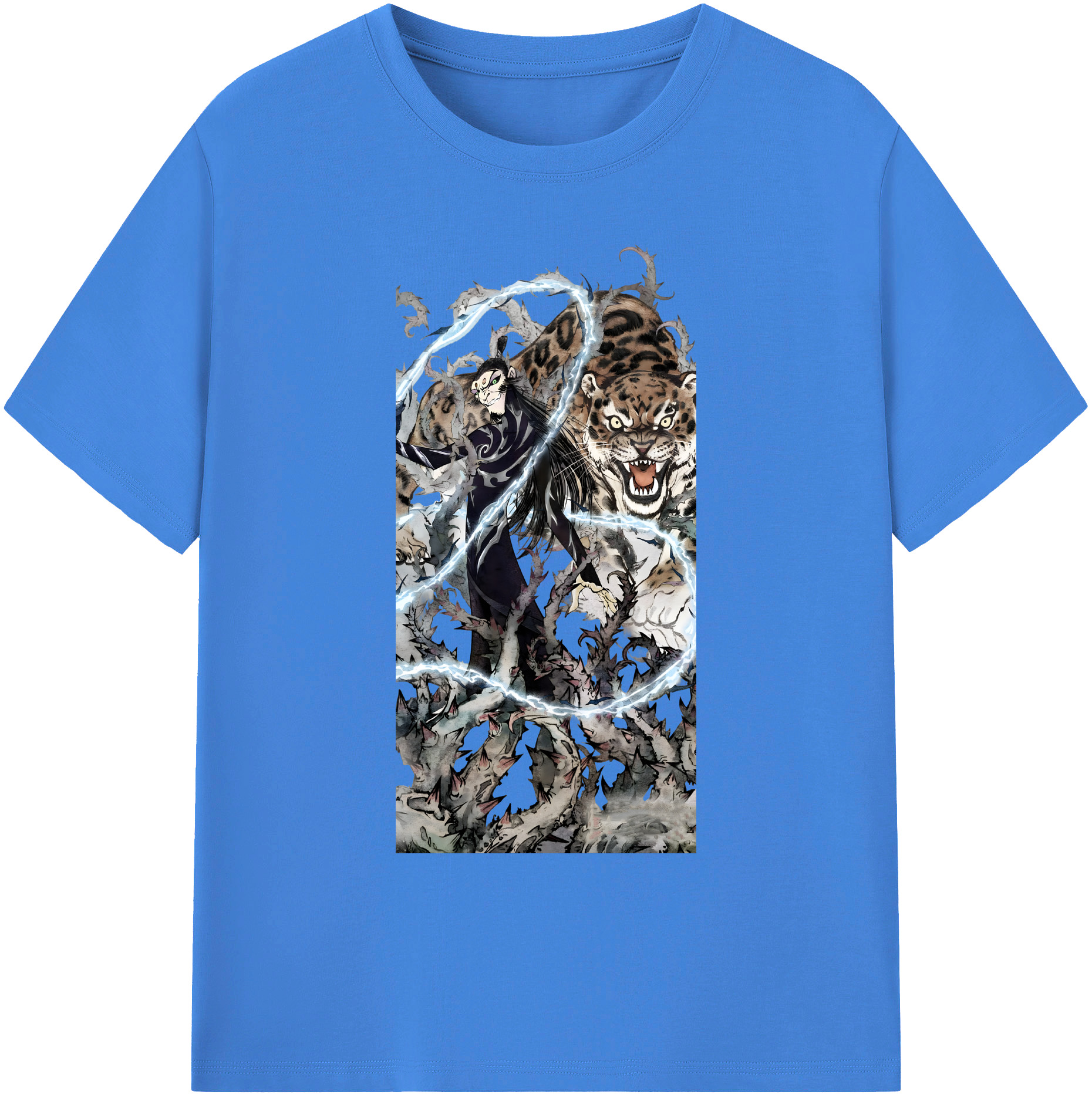 （画像用） Ne Zha 2 ナタ 魔童の大暴れ 綿100％ メンズ半袖Tシャツ｜肌触りやわらか＆通気性