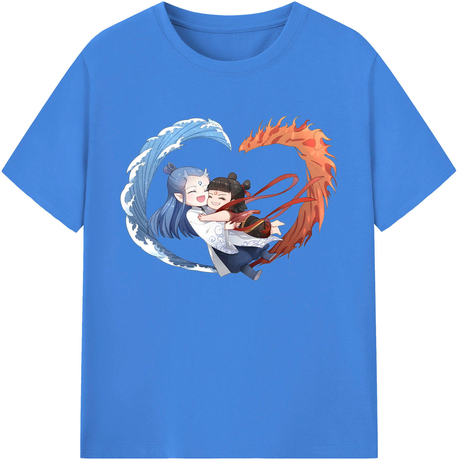（画像用） Ne Zha 2 ナタ 魔童の大暴れ 綿100％ メンズ半袖Tシャツ｜肌触りやわらか＆通気性