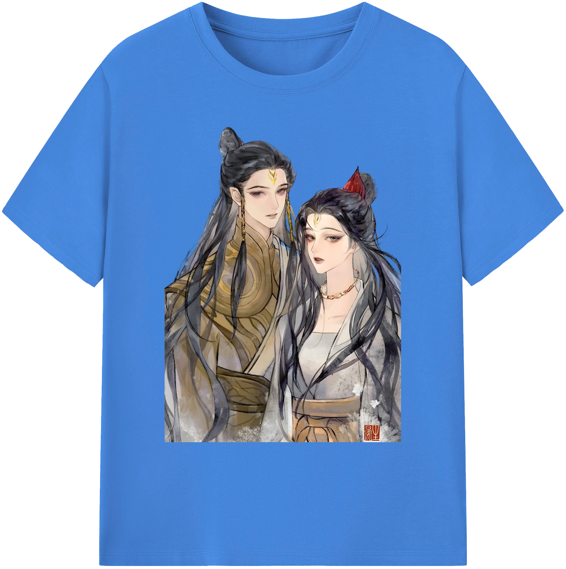（画像用） Ne Zha 2 ナタ 魔童の大暴れ 綿100％ メンズ半袖Tシャツ｜肌触りやわらか＆通気性