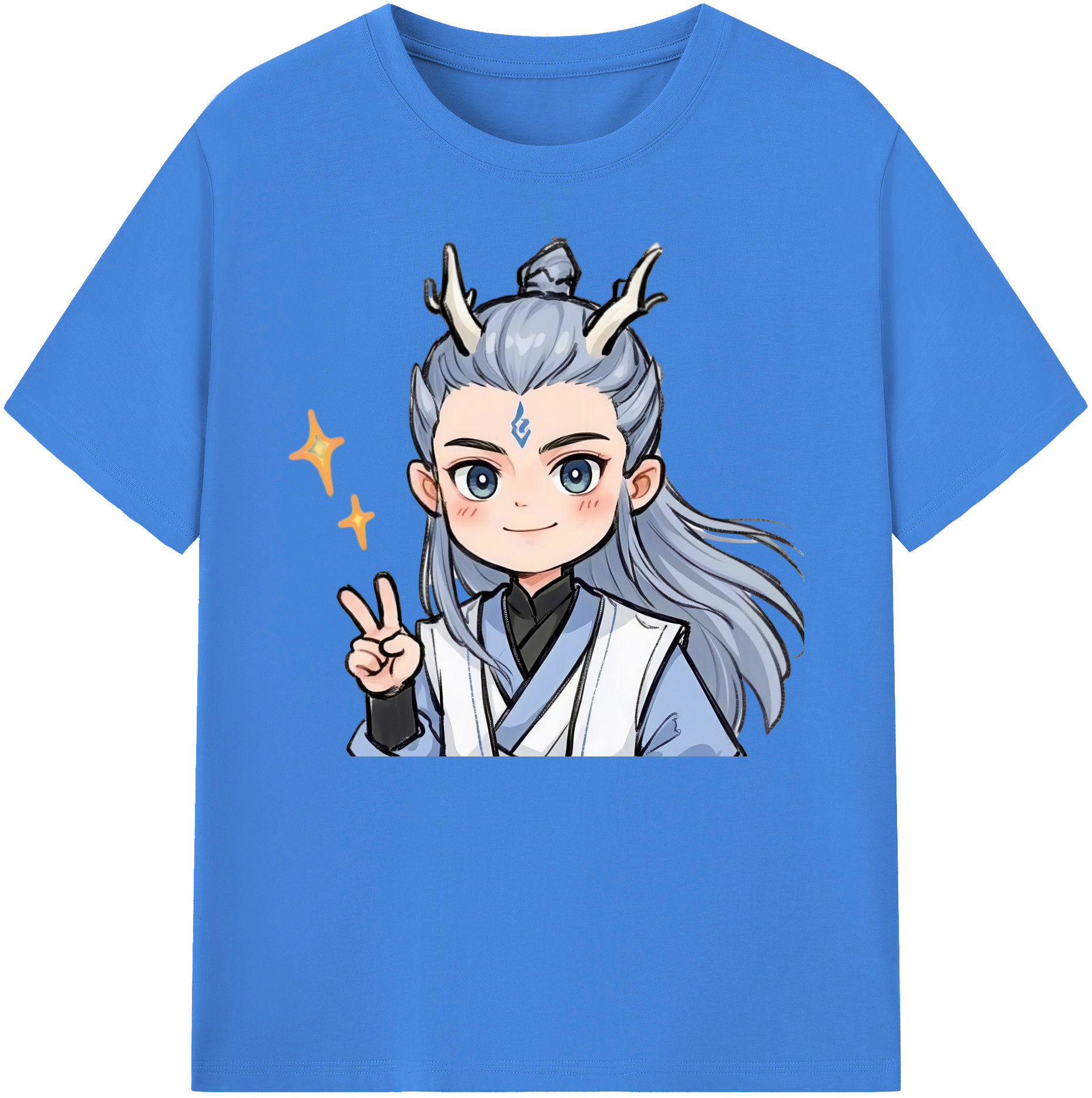 （画像用） Ne Zha 2 ナタ 魔童の大暴れ 綿100％ メンズ半袖Tシャツ｜肌触りやわらか＆通気性