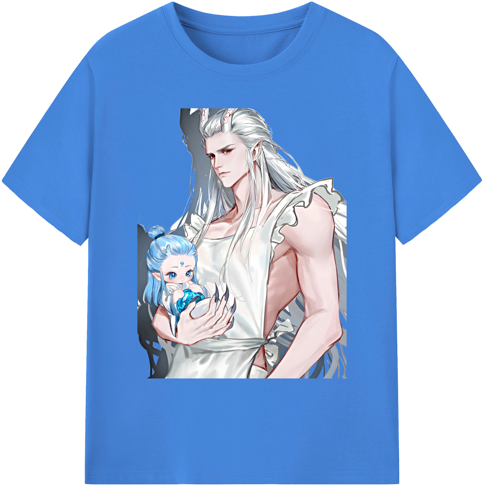 （画像用） Ne Zha 2 ナタ 魔童の大暴れ 綿100％ メンズ半袖Tシャツ｜肌触りやわらか＆通気性