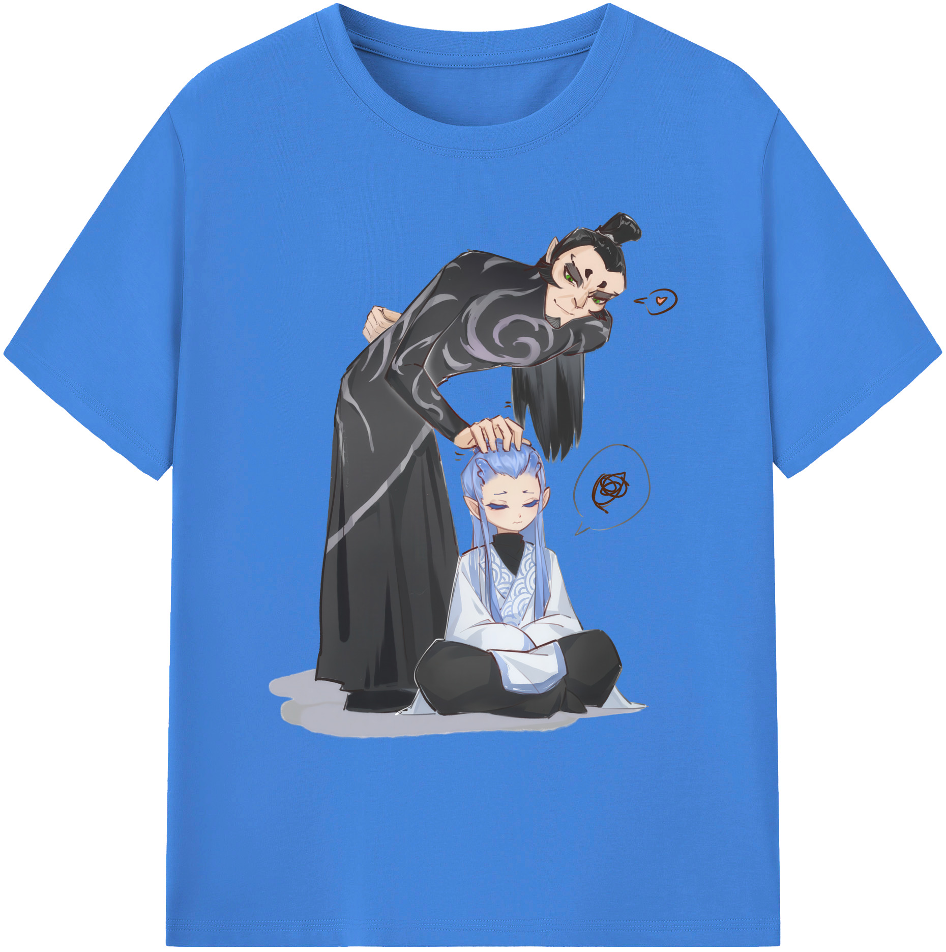 （画像用） Ne Zha 2 ナタ 魔童の大暴れ 綿100％ メンズ半袖Tシャツ｜肌触りやわらか＆通気性