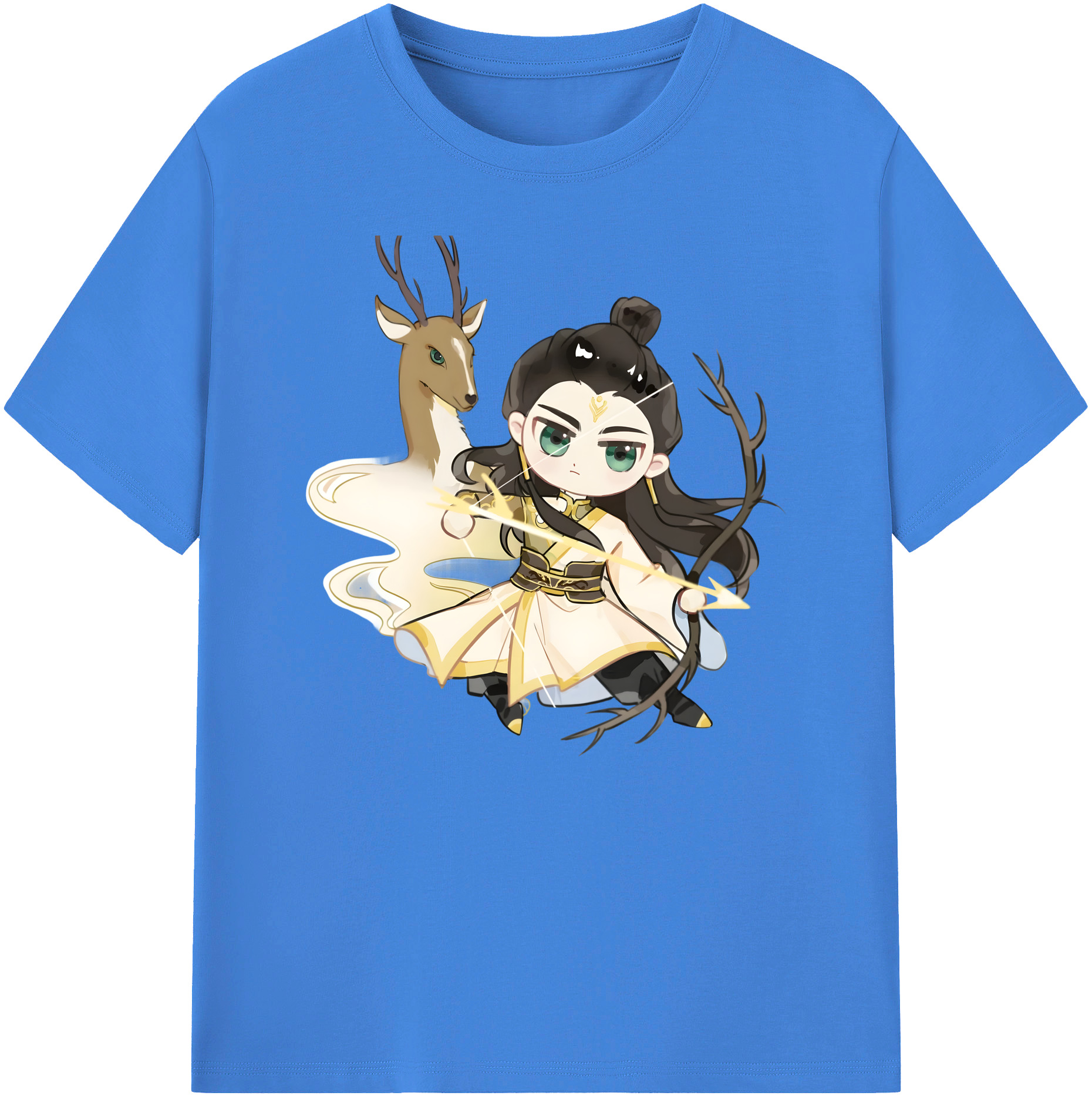 （画像用） Ne Zha 2 ナタ 魔童の大暴れ 綿100％ メンズ半袖Tシャツ｜肌触りやわらか＆通気性