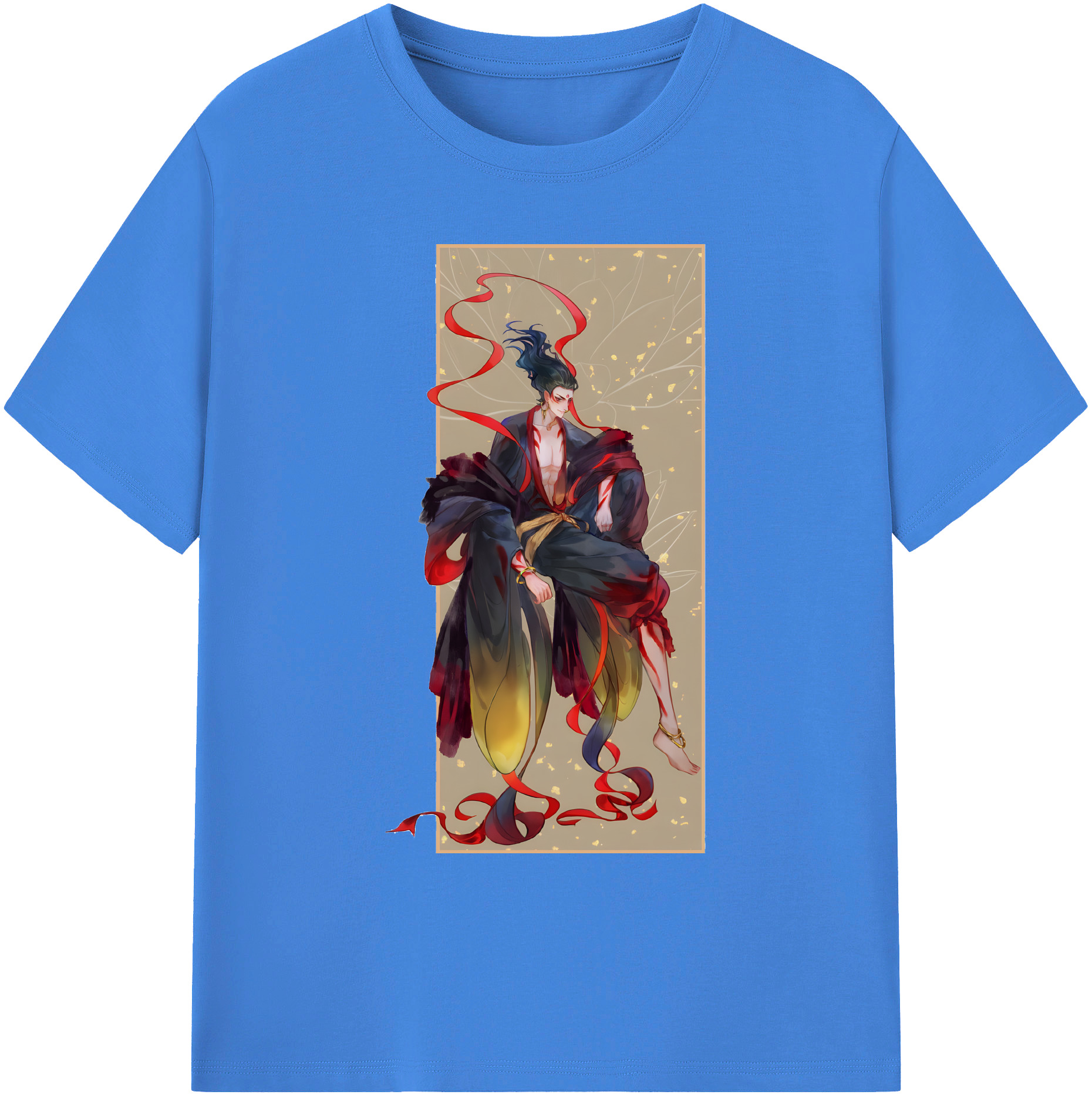 （画像用） Ne Zha 2 ナタ 魔童の大暴れ 綿100％ メンズ半袖Tシャツ｜肌触りやわらか＆通気性