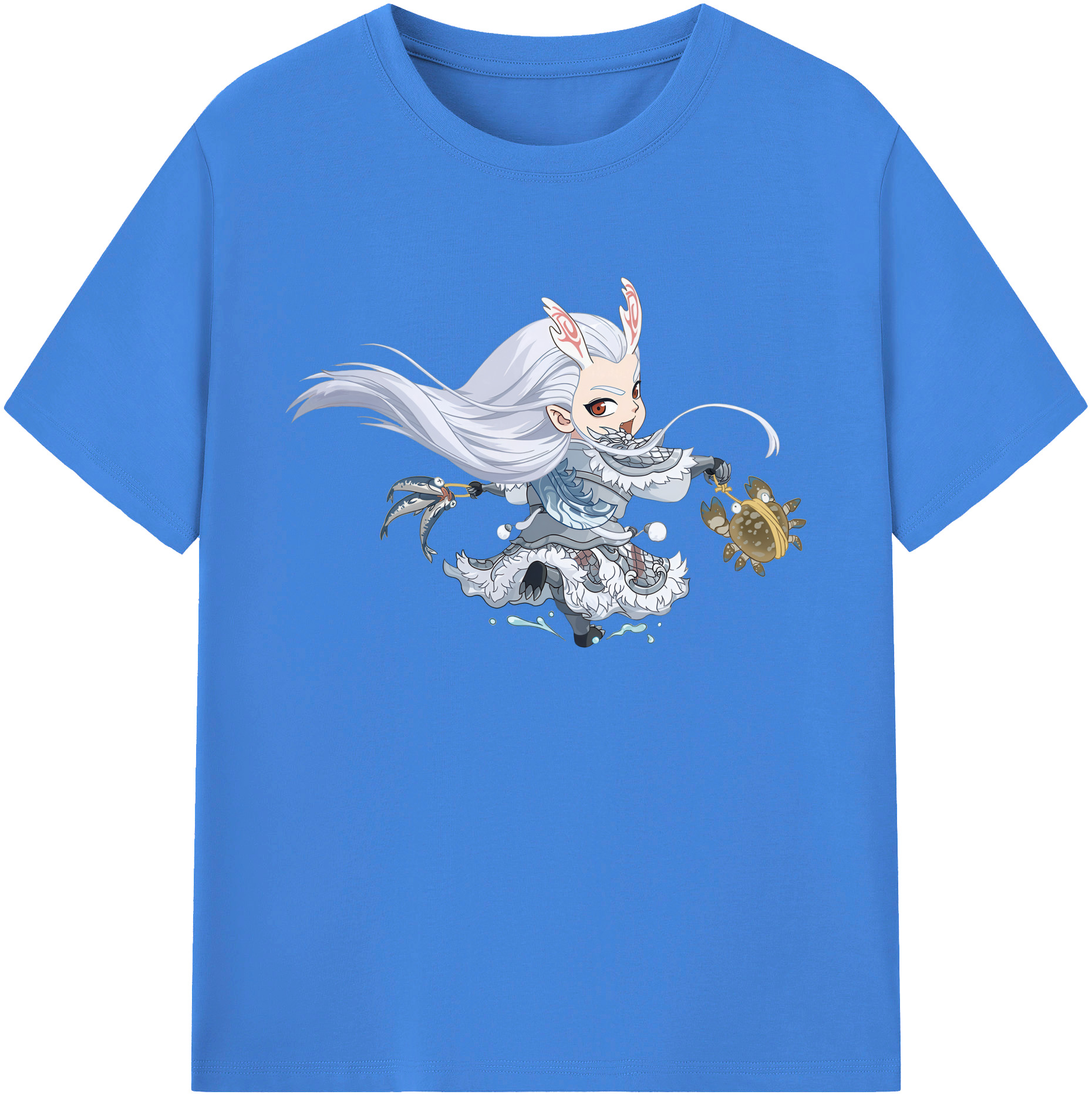 （画像用） Ne Zha 2 ナタ 魔童の大暴れ 綿100％ メンズ半袖Tシャツ｜肌触りやわらか＆通気性