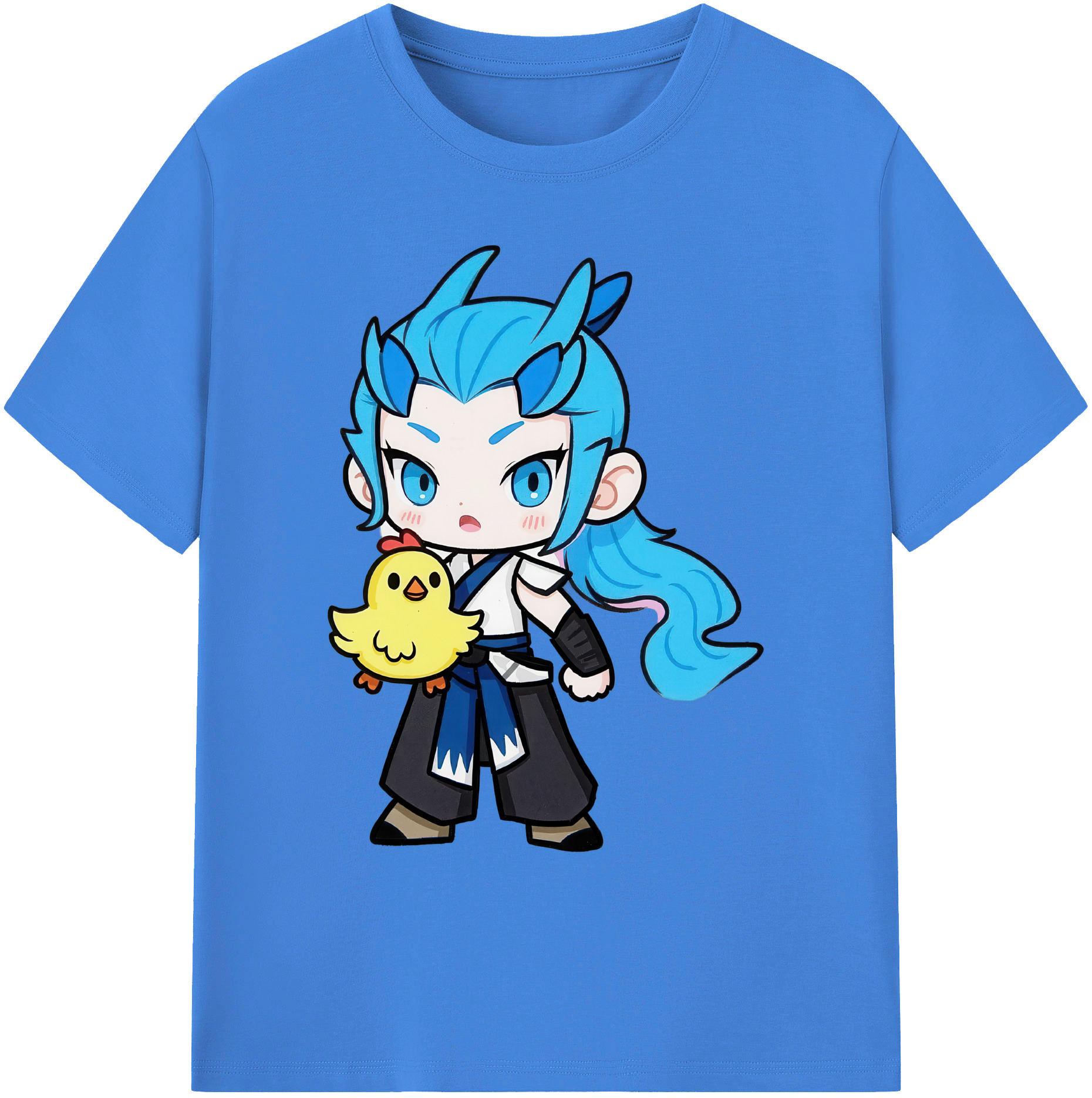（画像用） Ne Zha 2 ナタ 魔童の大暴れ 綿100％ メンズ半袖Tシャツ｜肌触りやわらか＆通気性
