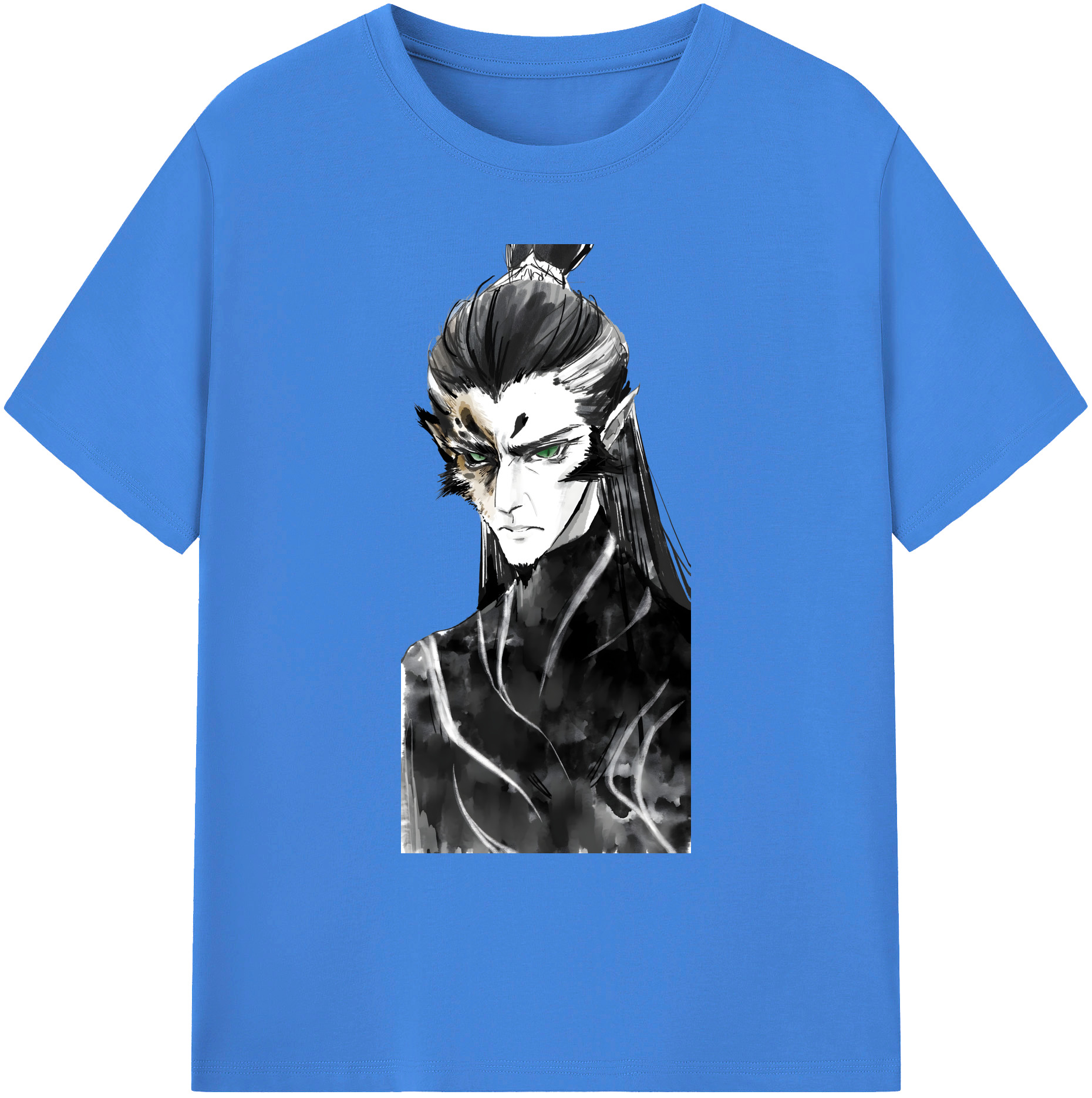 （画像用） Ne Zha 2 ナタ 魔童の大暴れ 綿100％ メンズ半袖Tシャツ｜肌触りやわらか＆通気性
