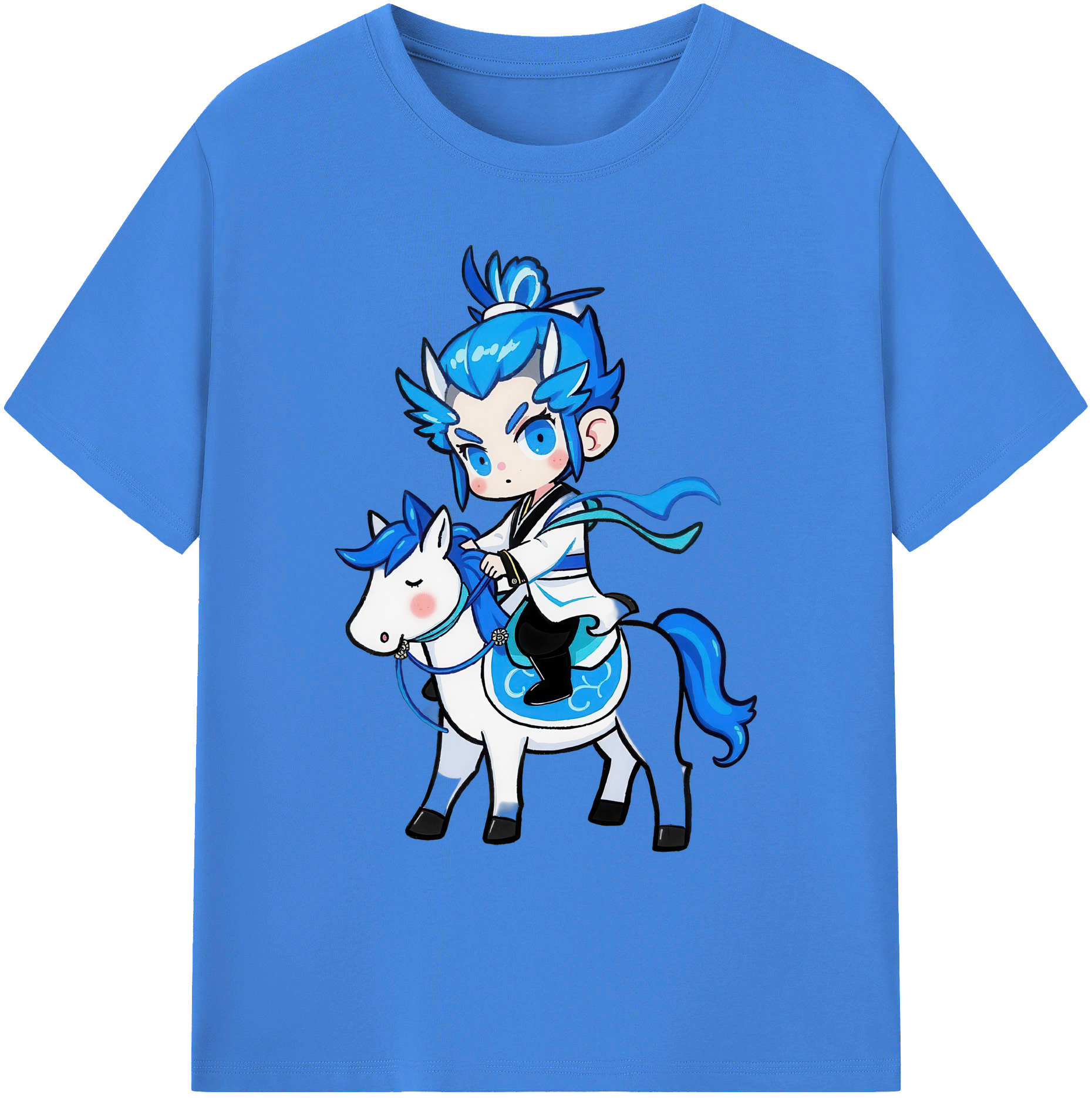 （画像用） Ne Zha 2 ナタ 魔童の大暴れ 綿100％ メンズ半袖Tシャツ｜肌触りやわらか＆通気性
