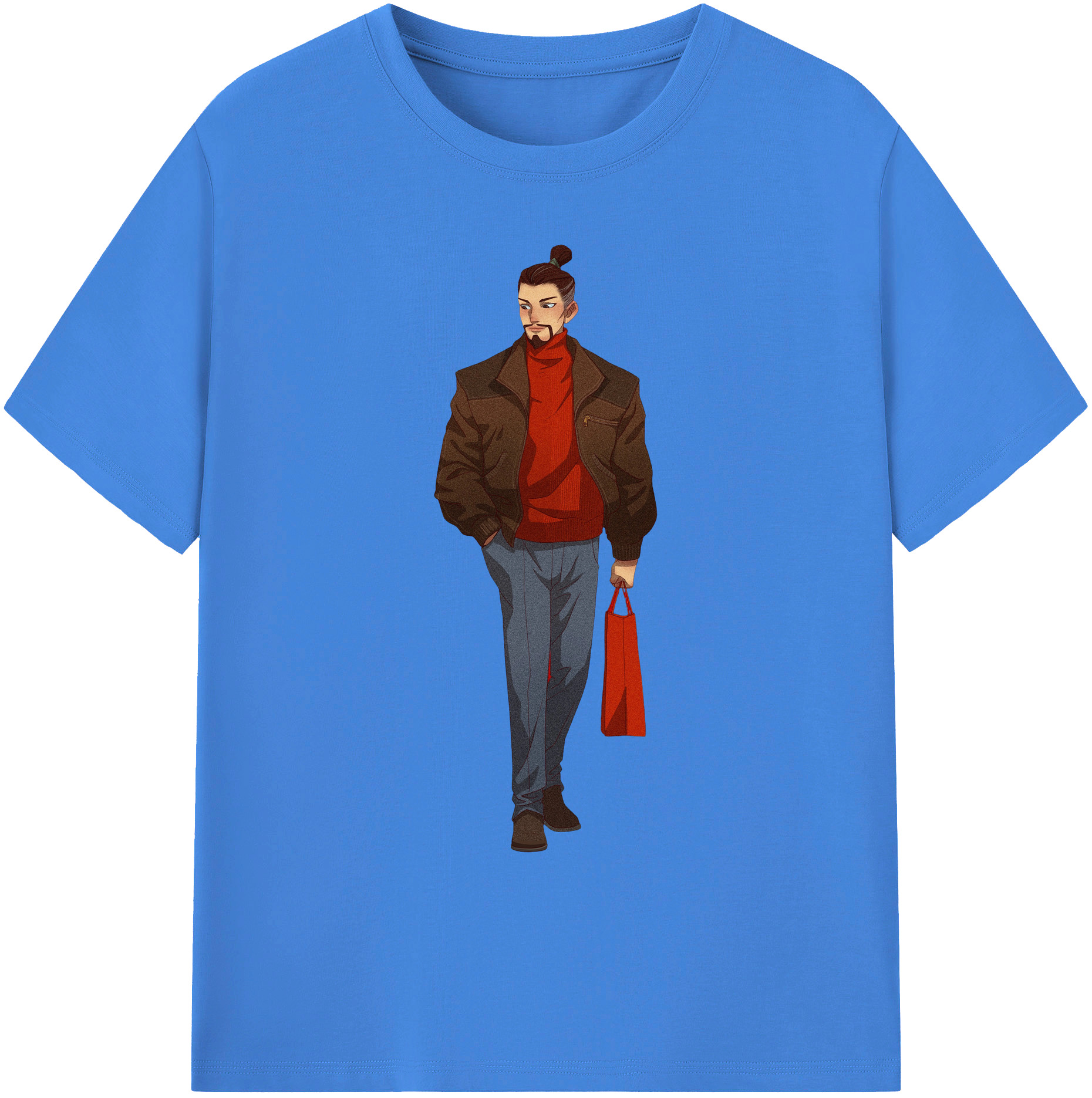 （画像用） Ne Zha 2 ナタ 魔童の大暴れ 綿100％ メンズ半袖Tシャツ｜肌触りやわらか＆通気性