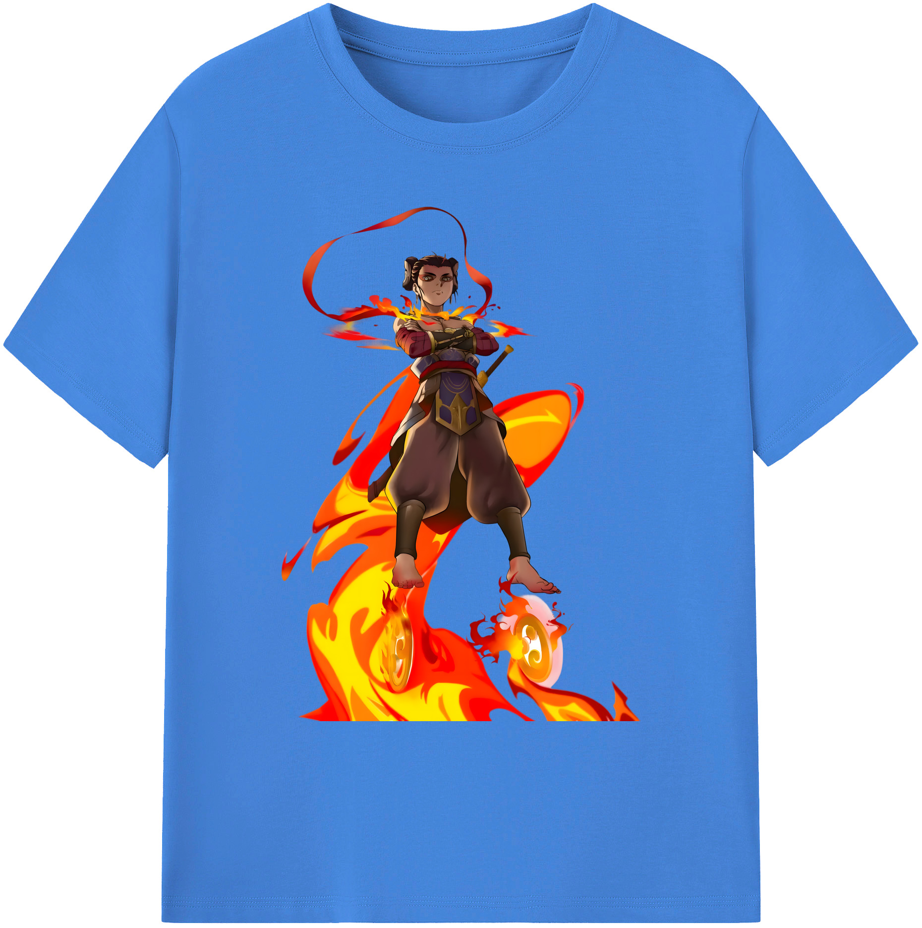 （画像用） Ne Zha 2 ナタ 魔童の大暴れ 綿100％ メンズ半袖Tシャツ｜肌触りやわらか＆通気性