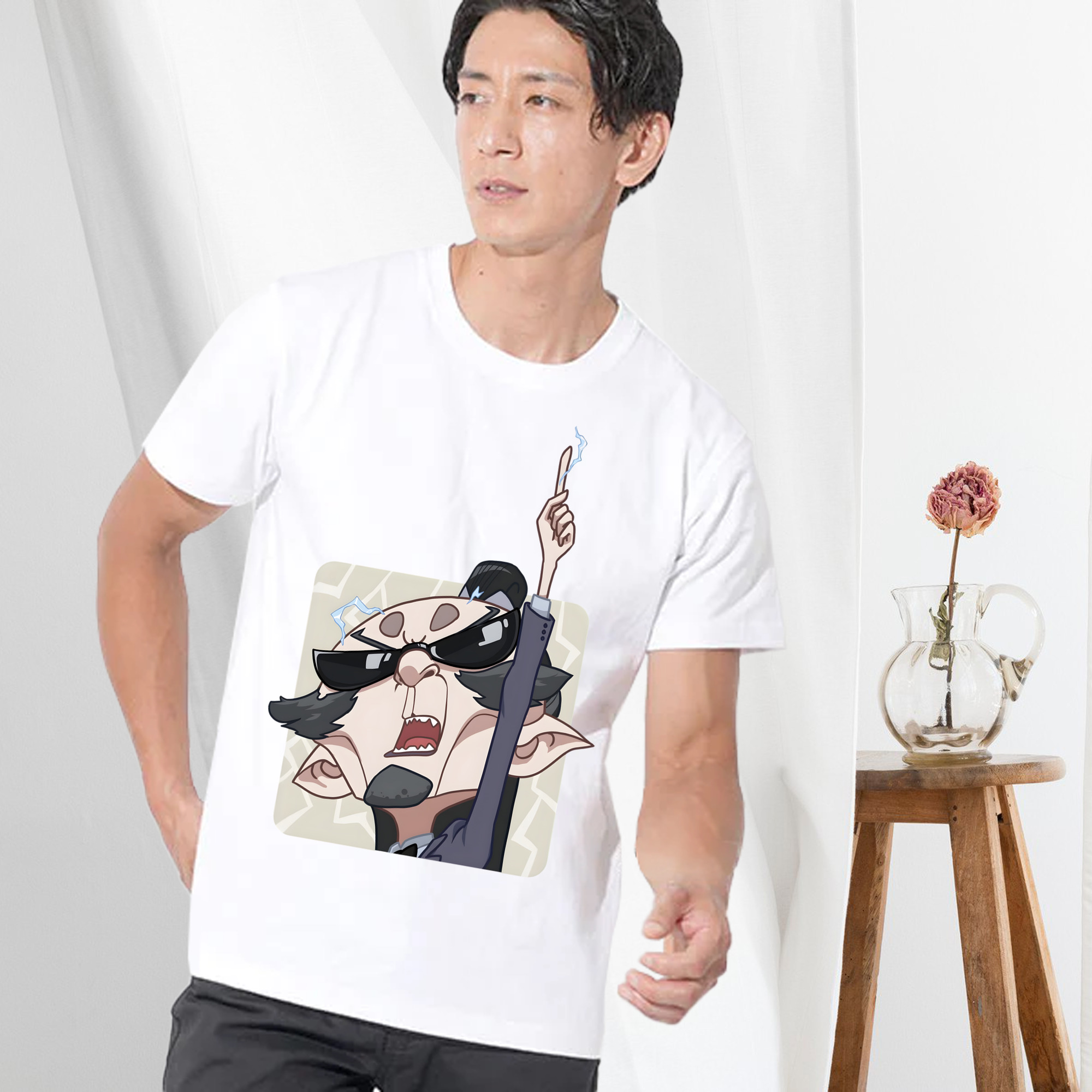 Ne Zha 2 ナタ 魔童の大暴れ 綿100％ メンズ半袖Tシャツ｜肌触りやわらか＆通気性