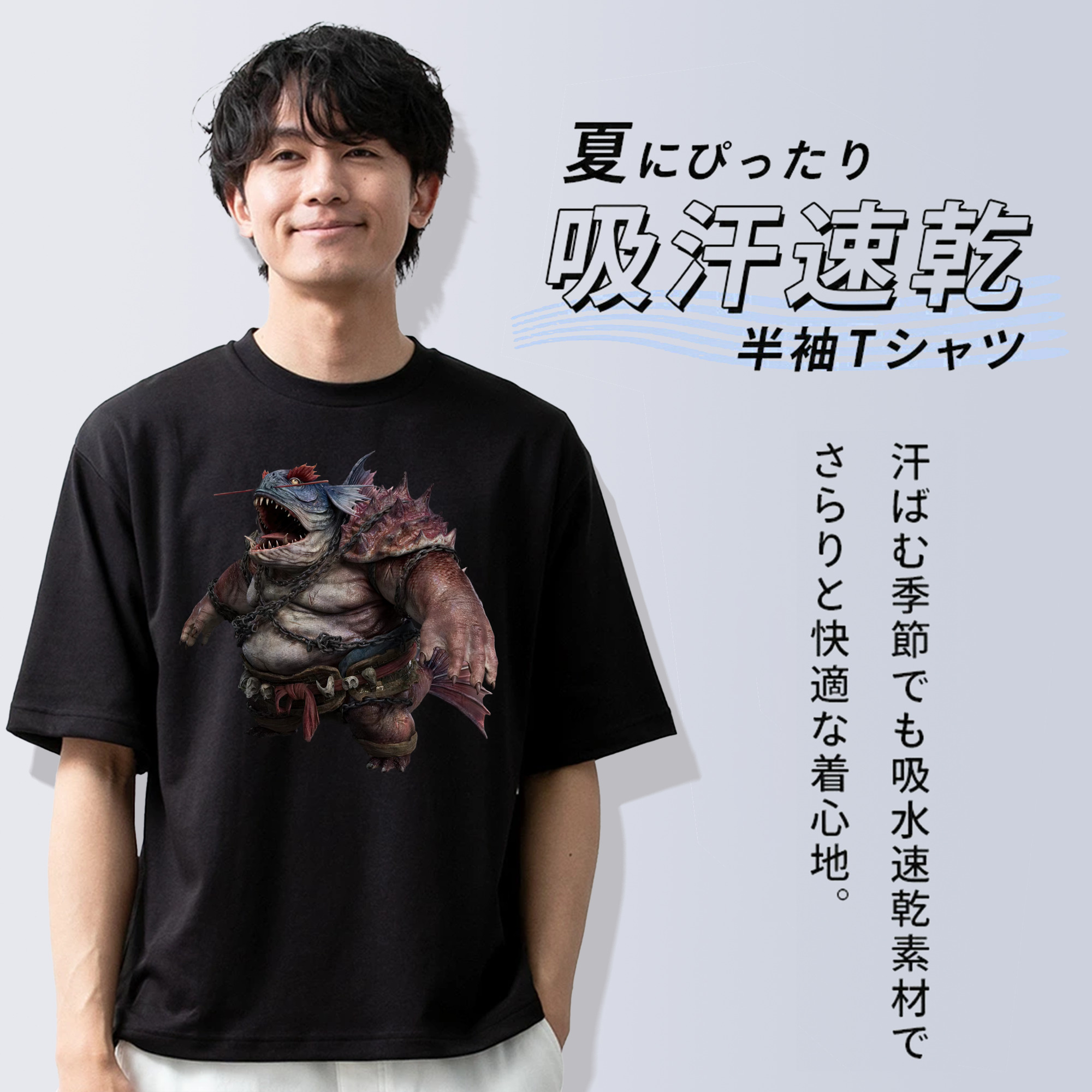 Ne Zha 2 ナタ 魔童の大暴れ 綿100％ メンズ半袖Tシャツ｜肌触りやわらか＆通気性