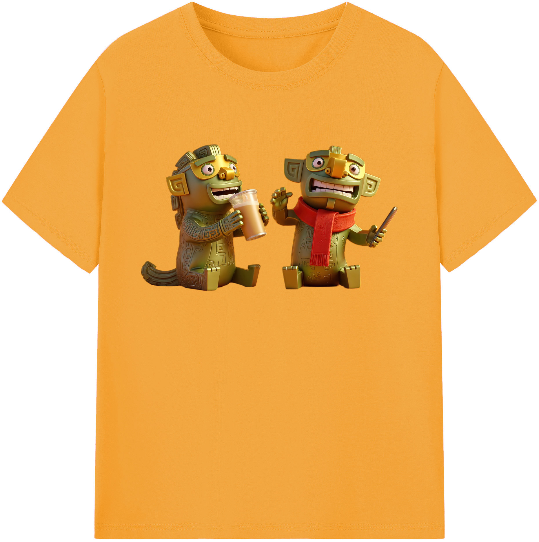 （画像用） Ne Zha 2 ナタ 魔童の大暴れ 綿100％ メンズ半袖Tシャツ｜肌触りやわらか＆通気性