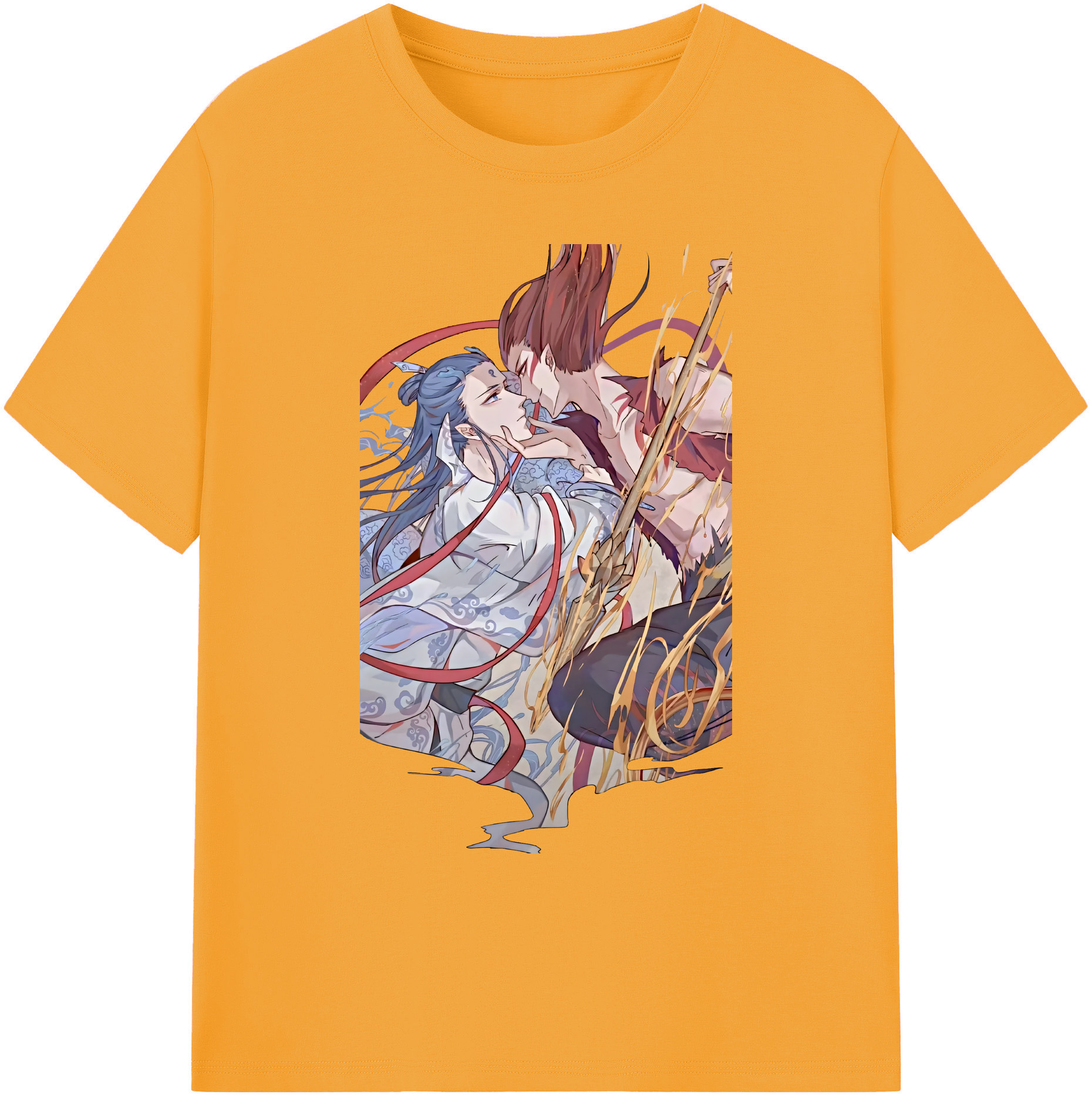 （画像用） Ne Zha 2 ナタ 魔童の大暴れ 綿100％ メンズ半袖Tシャツ｜肌触りやわらか＆通気性