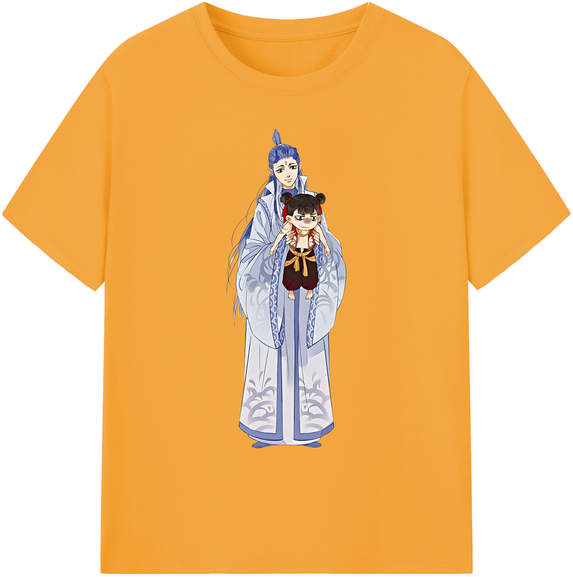 （画像用） Ne Zha 2 ナタ 魔童の大暴れ 綿100％ メンズ半袖Tシャツ｜肌触りやわらか＆通気性