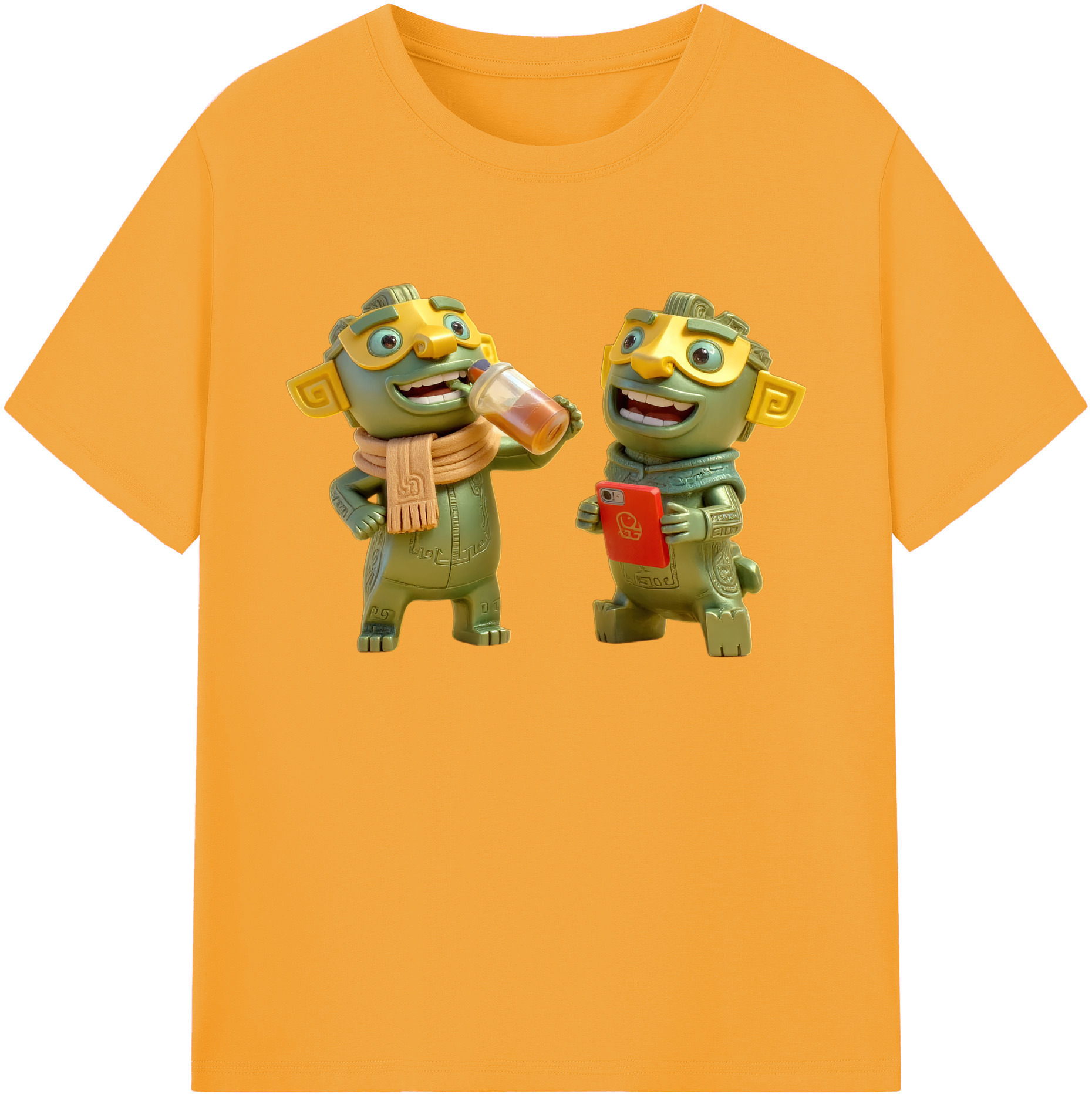 （画像用） Ne Zha 2 ナタ 魔童の大暴れ 綿100％ メンズ半袖Tシャツ｜肌触りやわらか＆通気性