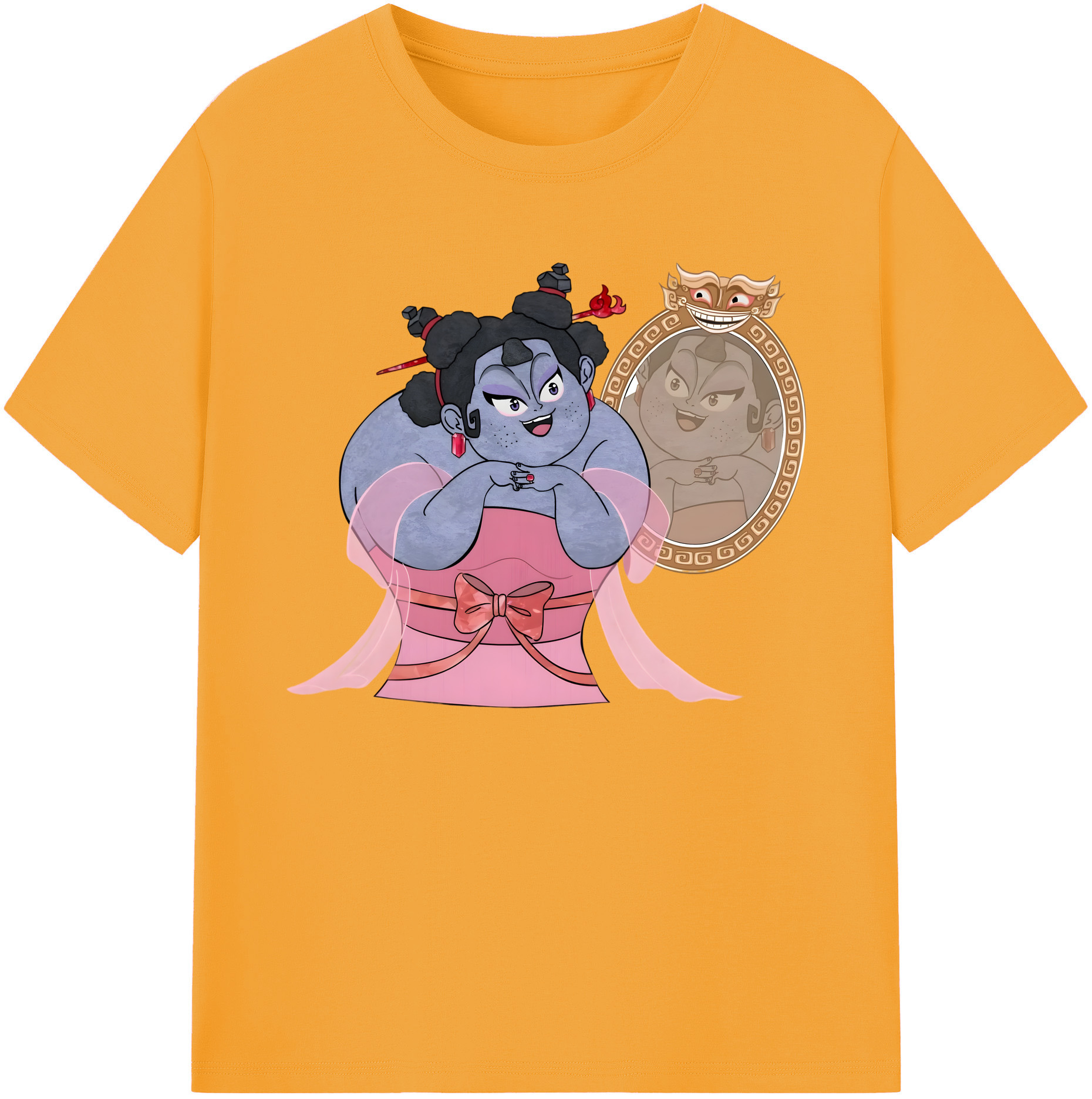 （画像用） Ne Zha 2 ナタ 魔童の大暴れ 綿100％ メンズ半袖Tシャツ｜肌触りやわらか＆通気性