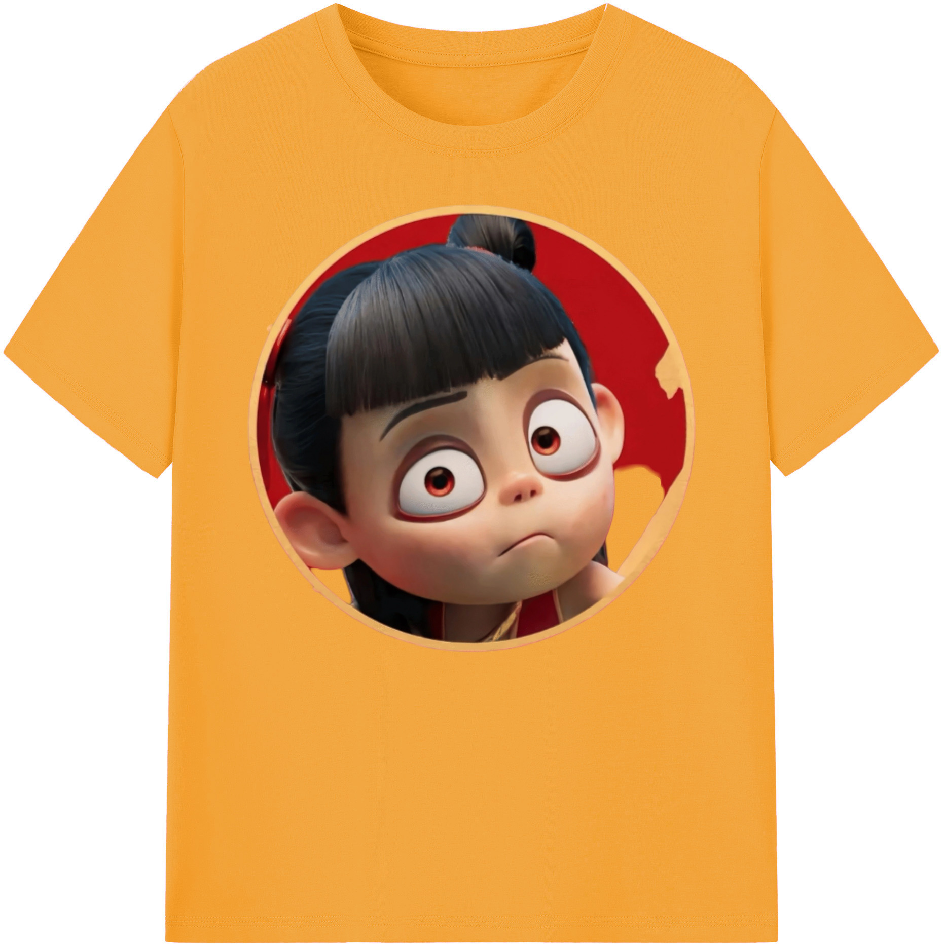 （画像用） Ne Zha 2 ナタ 魔童の大暴れ 綿100％ メンズ半袖Tシャツ｜肌触りやわらか＆通気性