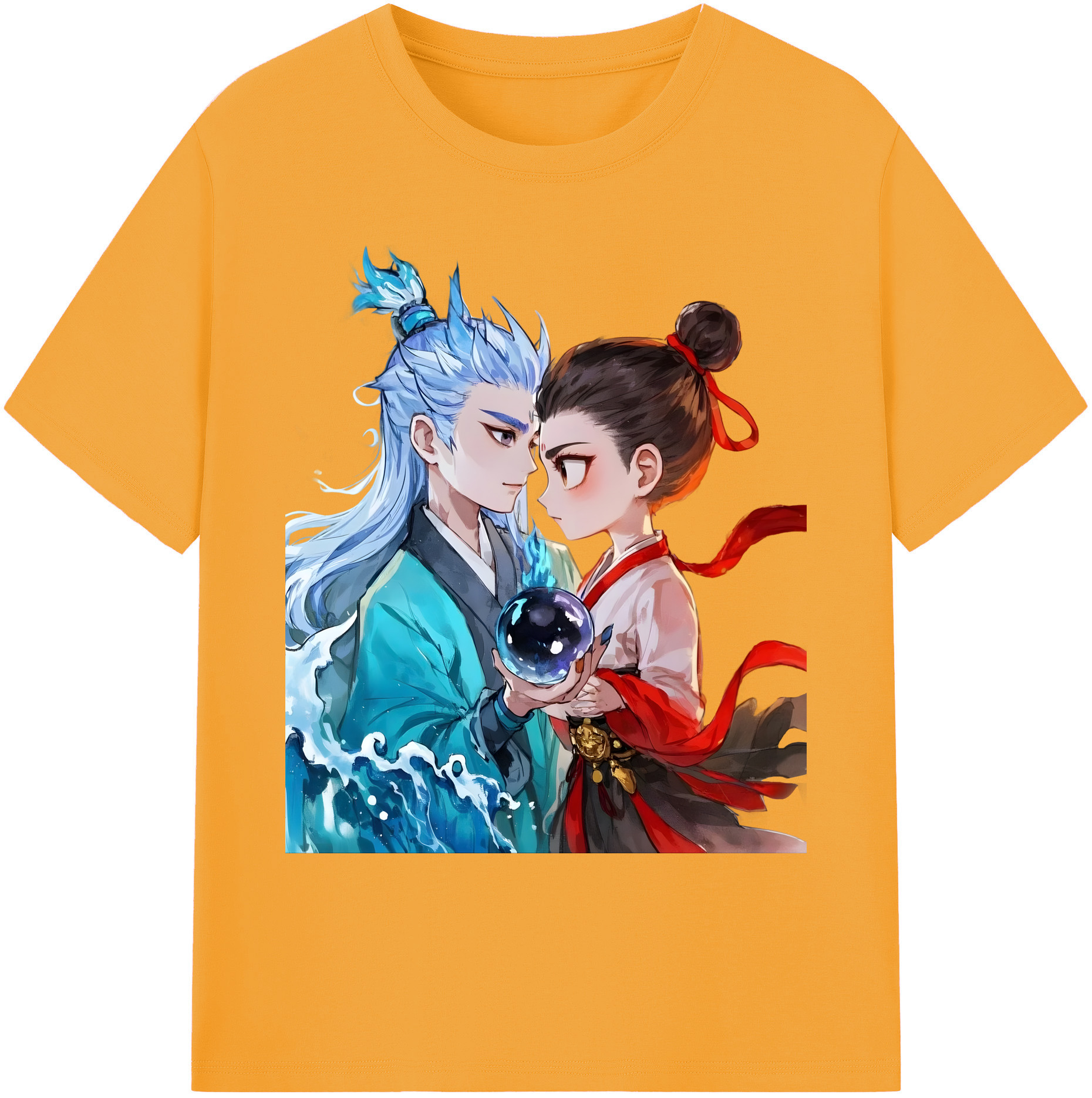 （画像用） Ne Zha 2 ナタ 魔童の大暴れ 綿100％ メンズ半袖Tシャツ｜肌触りやわらか＆通気性