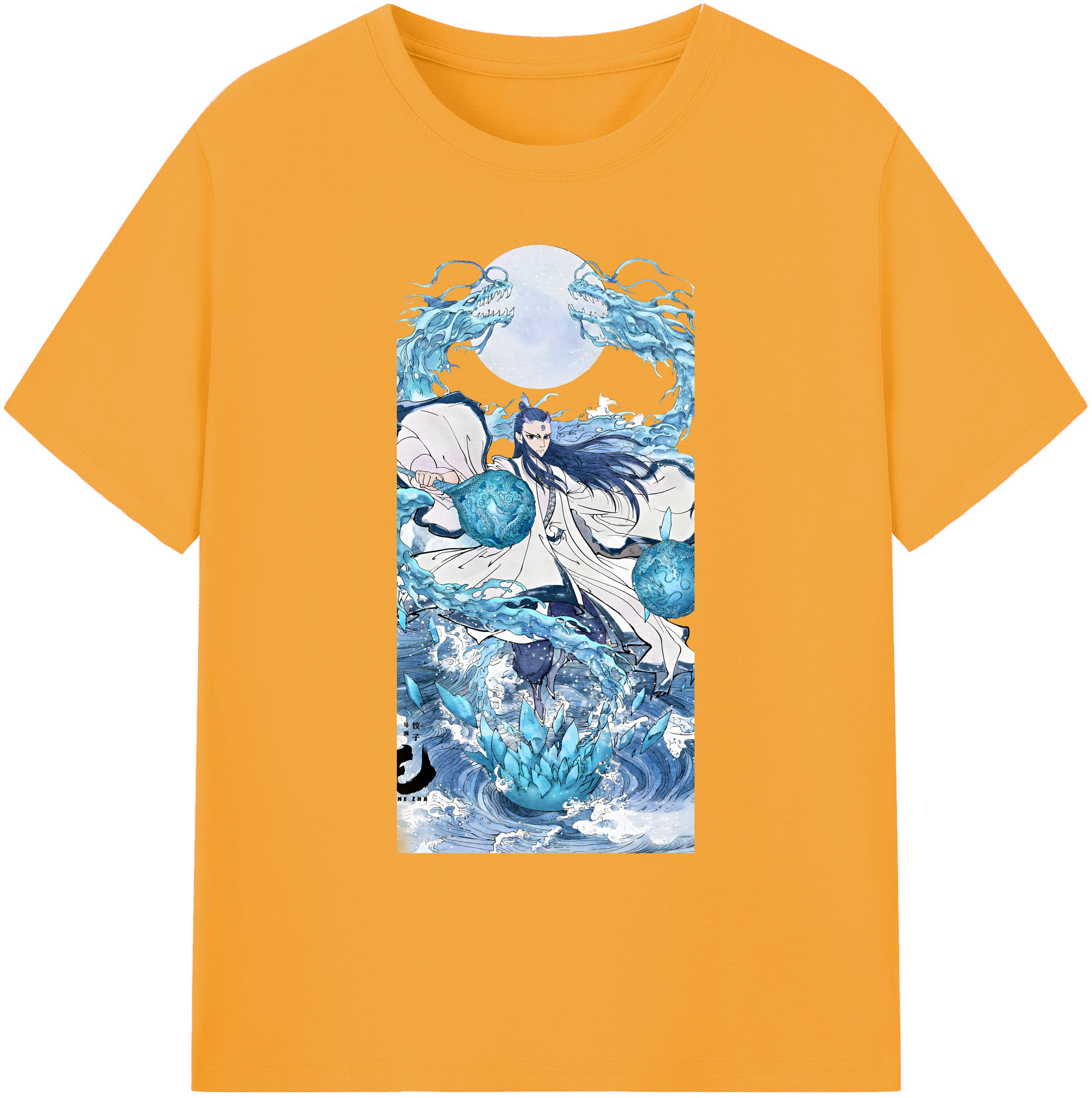 （画像用） Ne Zha 2 ナタ 魔童の大暴れ 綿100％ メンズ半袖Tシャツ｜肌触りやわらか＆通気性