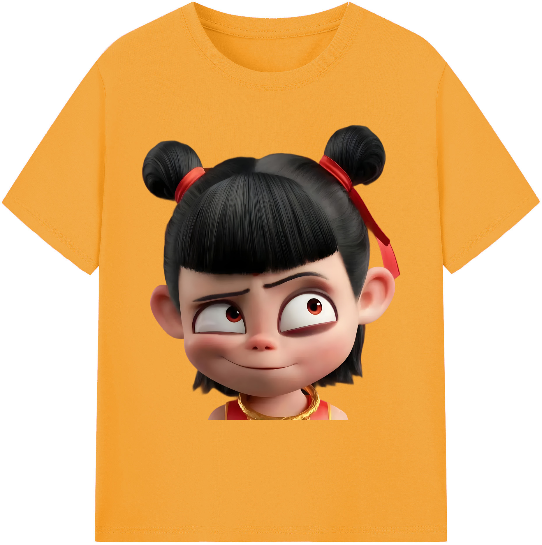 （画像用） Ne Zha 2 ナタ 魔童の大暴れ 綿100％ メンズ半袖Tシャツ｜肌触りやわらか＆通気性