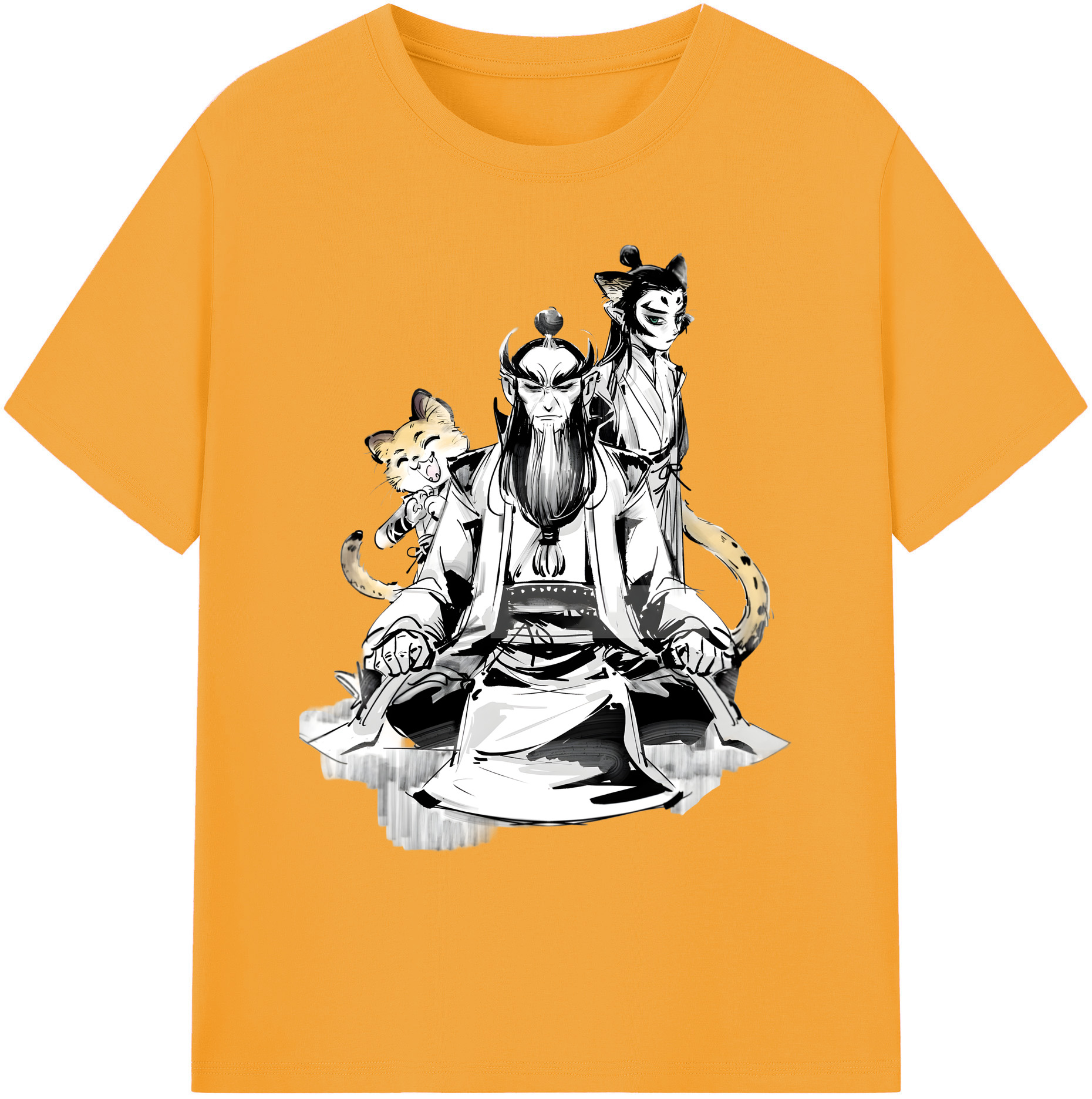 （画像用） Ne Zha 2 ナタ 魔童の大暴れ 綿100％ メンズ半袖Tシャツ｜肌触りやわらか＆通気性