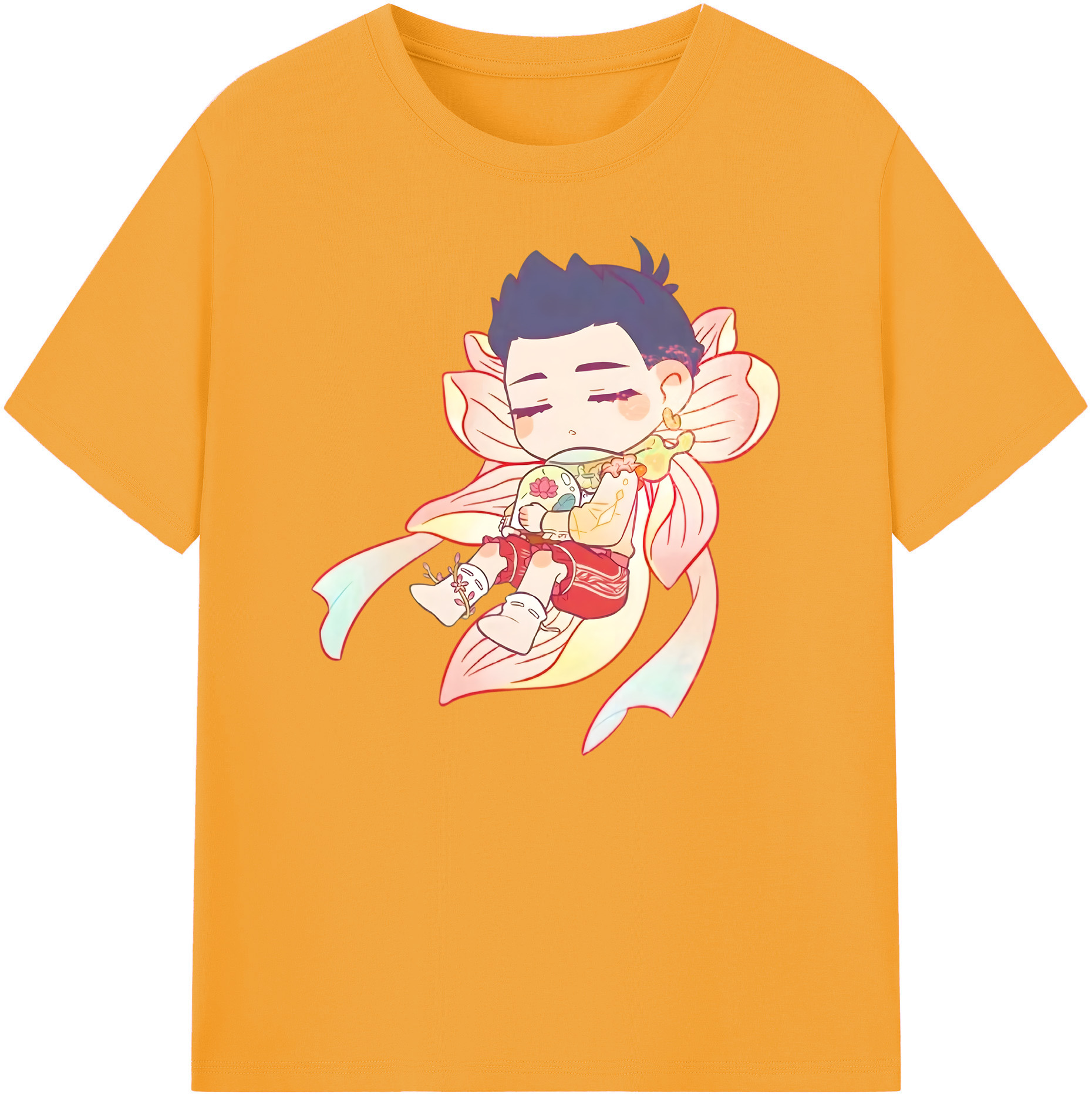 （画像用） Ne Zha 2 ナタ 魔童の大暴れ 綿100％ メンズ半袖Tシャツ｜肌触りやわらか＆通気性