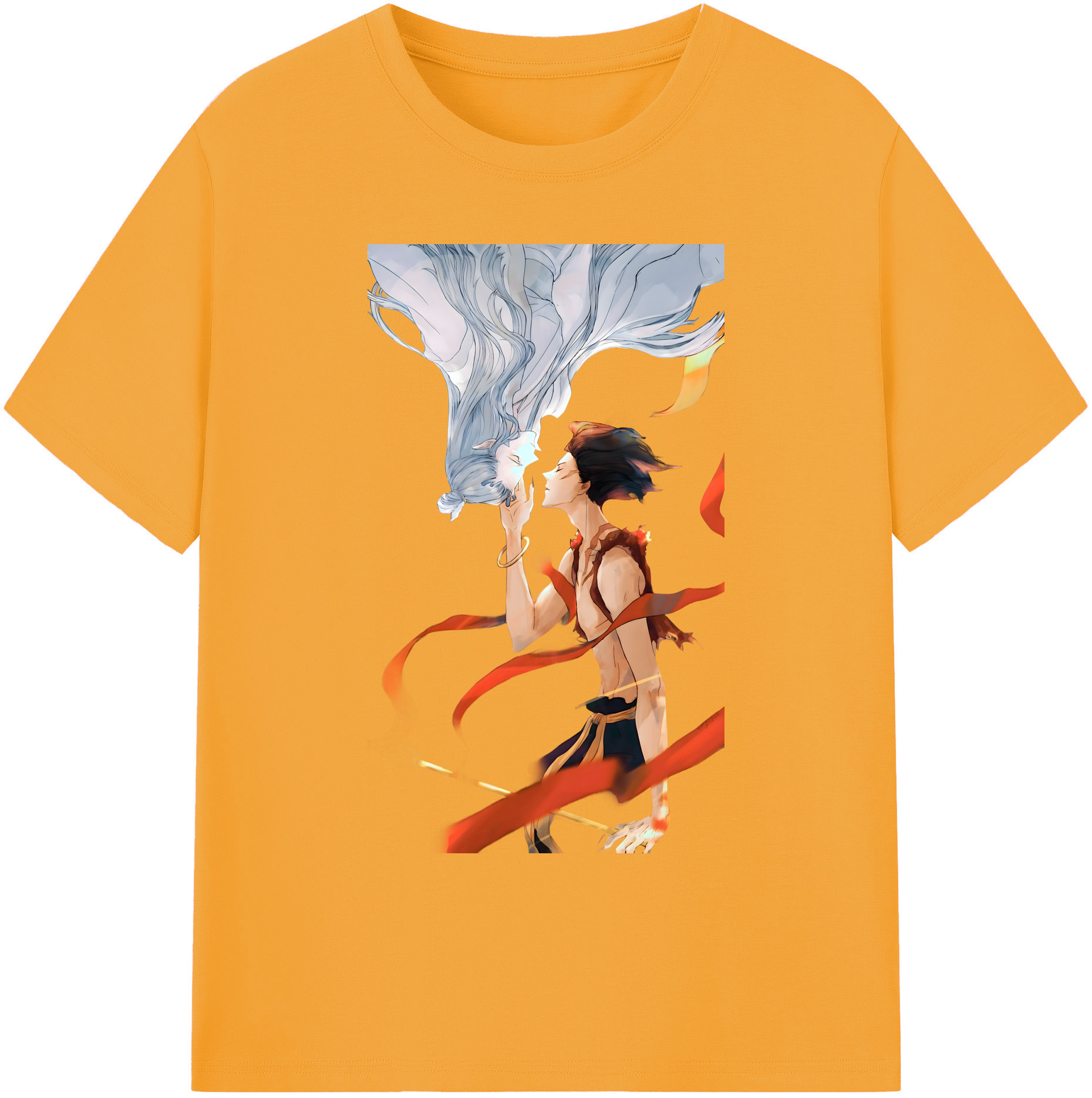 （画像用） Ne Zha 2 ナタ 魔童の大暴れ 綿100％ メンズ半袖Tシャツ｜肌触りやわらか＆通気性