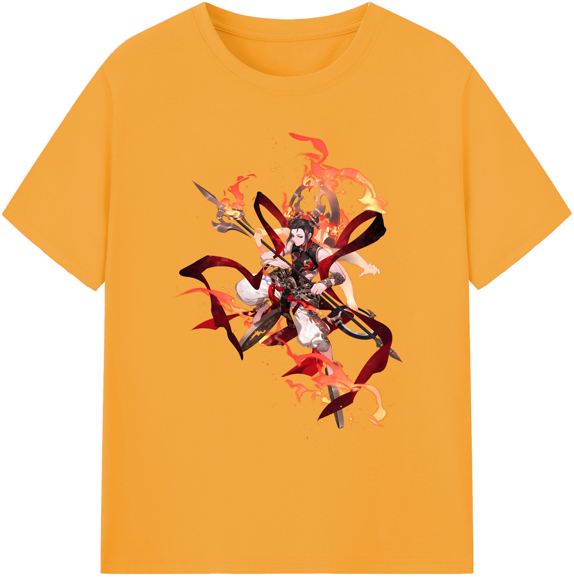 （画像用） Ne Zha 2 ナタ 魔童の大暴れ 綿100％ メンズ半袖Tシャツ｜肌触りやわらか＆通気性