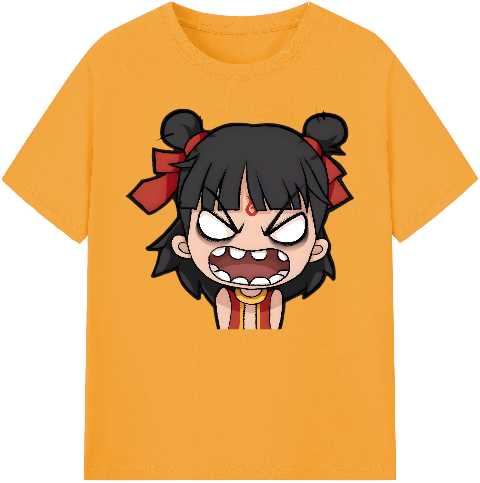 （画像用） Ne Zha 2 ナタ 魔童の大暴れ 綿100％ メンズ半袖Tシャツ｜肌触りやわらか＆通気性