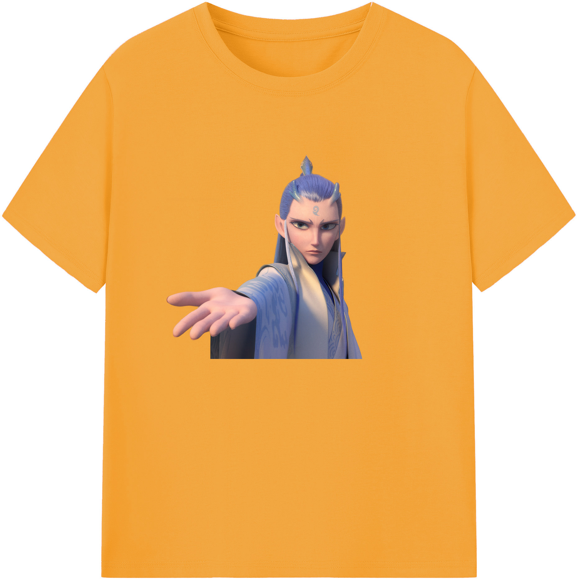 （画像用） Ne Zha 2 ナタ 魔童の大暴れ 綿100％ メンズ半袖Tシャツ｜肌触りやわらか＆通気性
