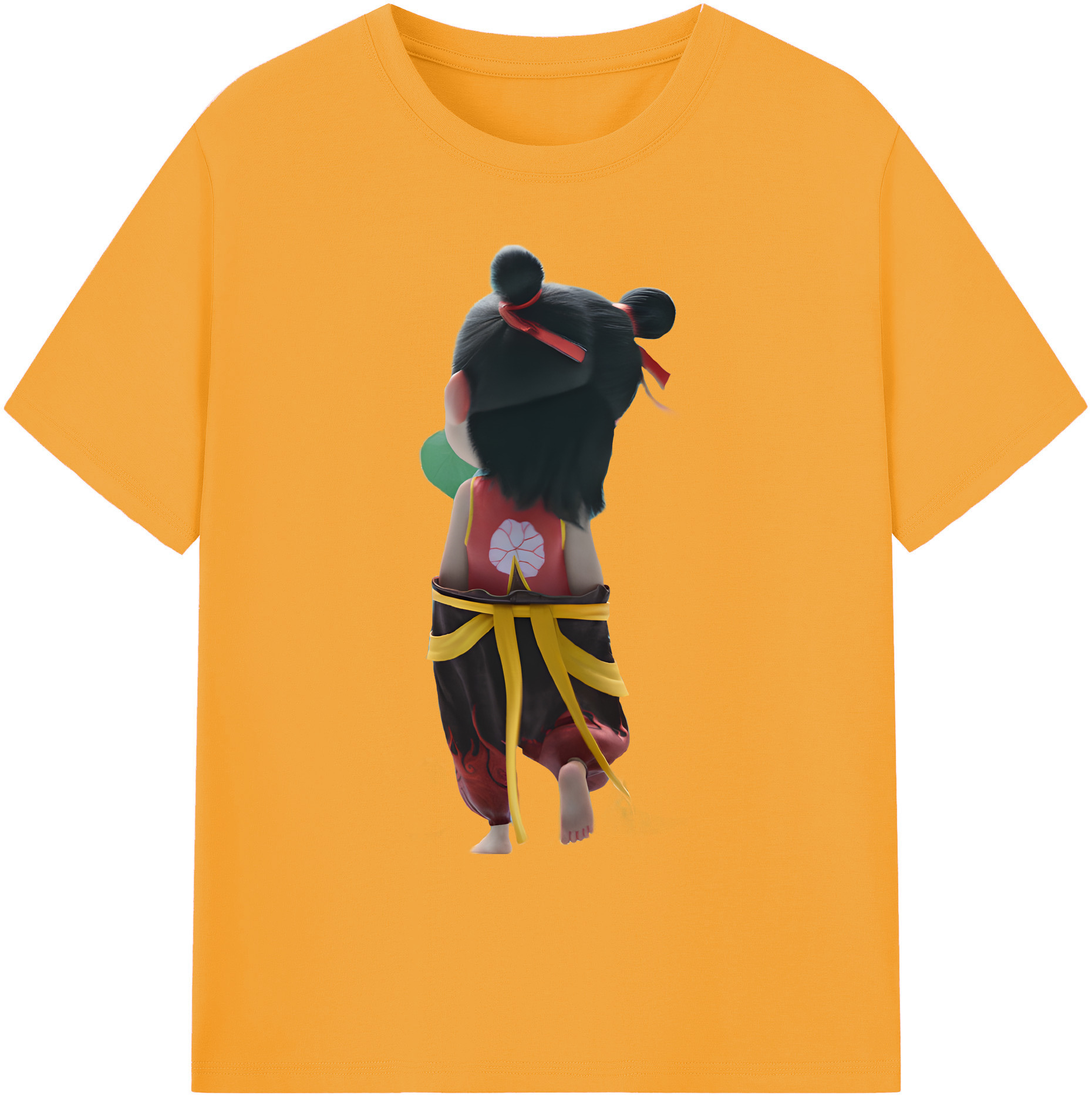 （画像用） Ne Zha 2 ナタ 魔童の大暴れ 綿100％ メンズ半袖Tシャツ｜肌触りやわらか＆通気性
