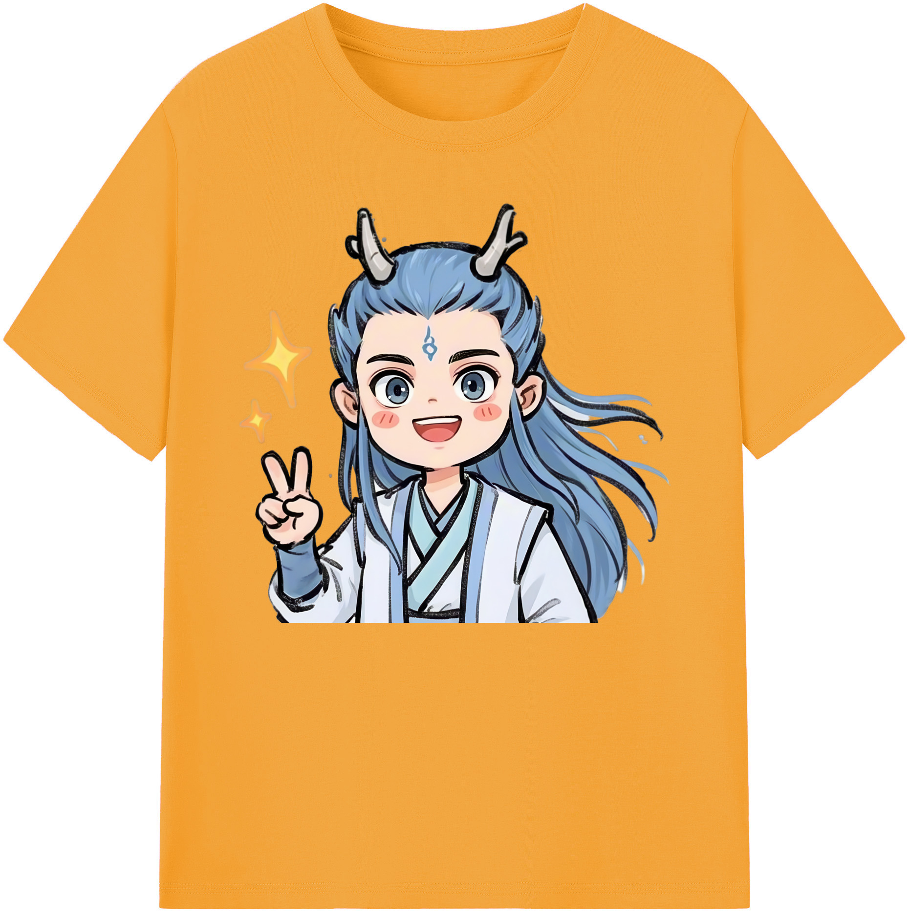 （画像用） Ne Zha 2 ナタ 魔童の大暴れ 綿100％ メンズ半袖Tシャツ｜肌触りやわらか＆通気性