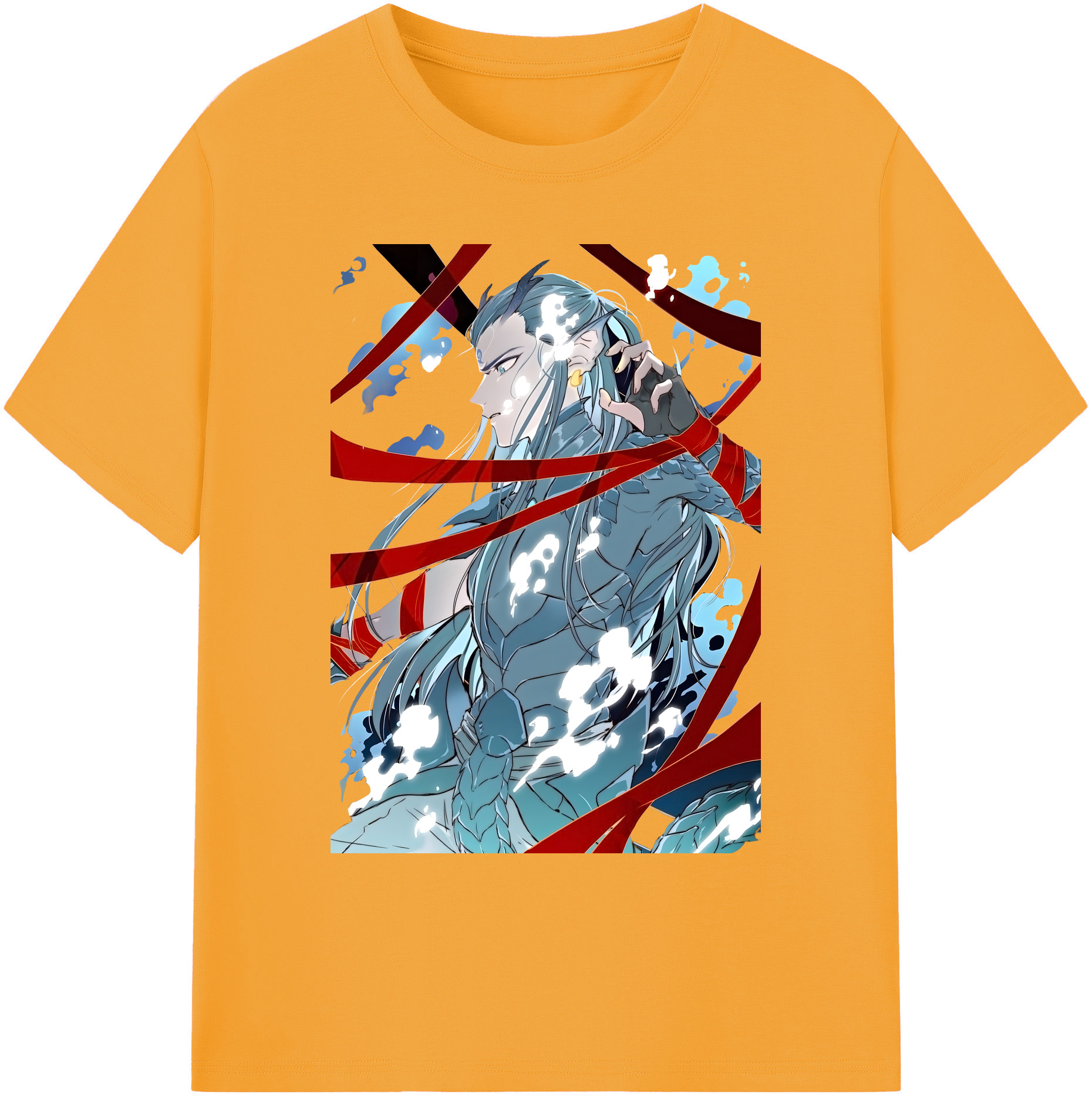 （画像用） Ne Zha 2 ナタ 魔童の大暴れ 綿100％ メンズ半袖Tシャツ｜肌触りやわらか＆通気性