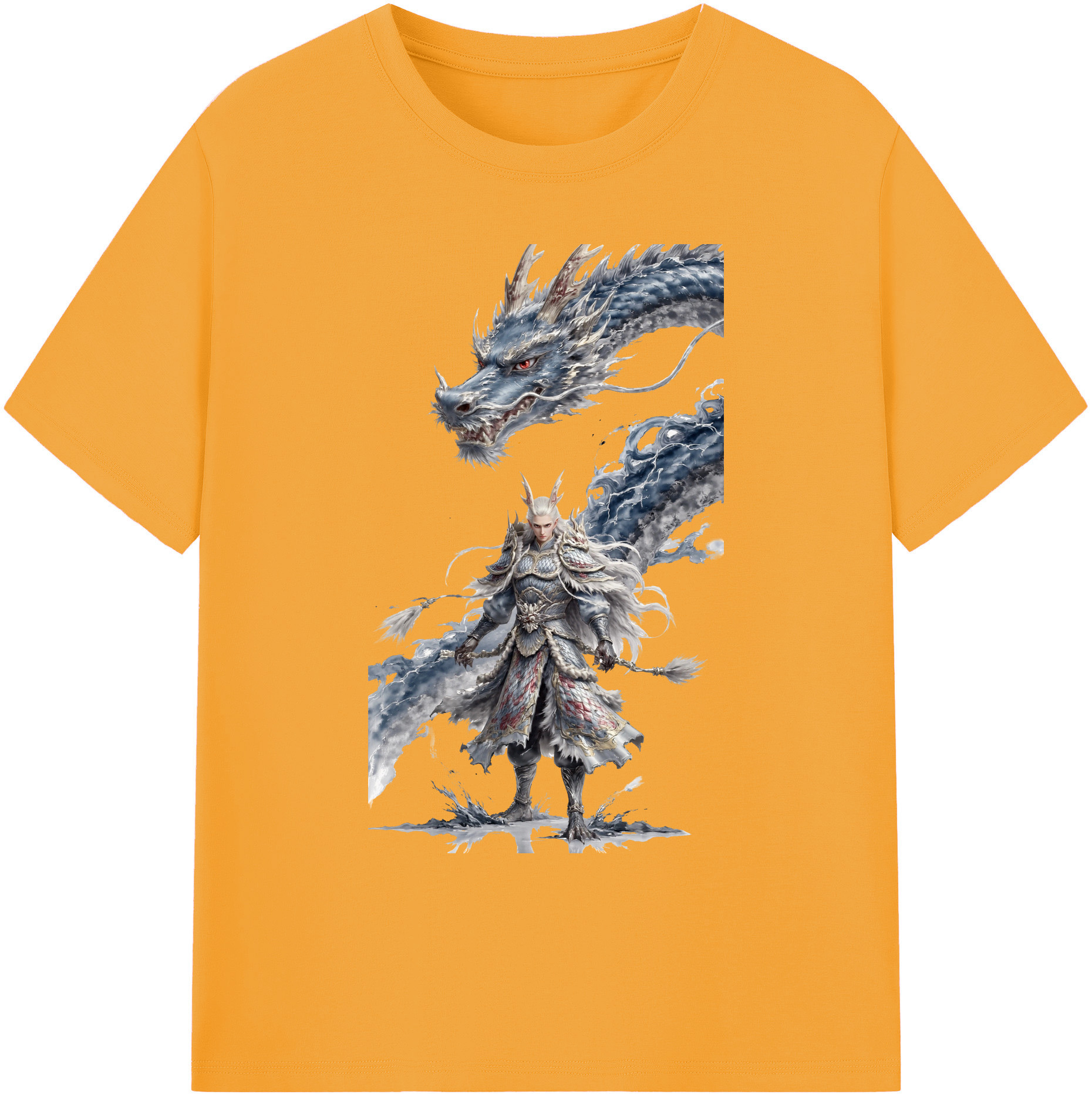 （画像用） Ne Zha 2 ナタ 魔童の大暴れ 綿100％ メンズ半袖Tシャツ｜肌触りやわらか＆通気性